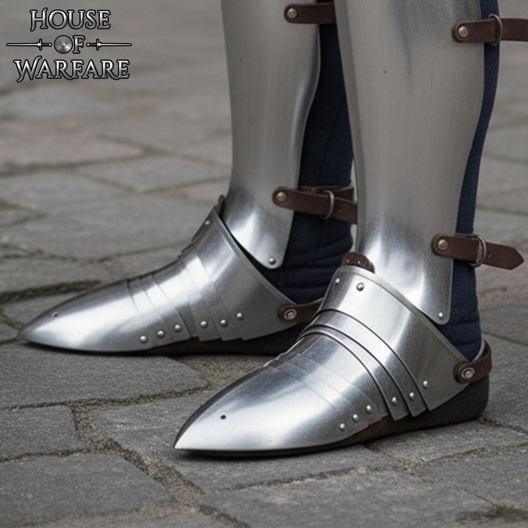 Sabatones de Acero - Armadura Medieval a Pie - Imagen 13