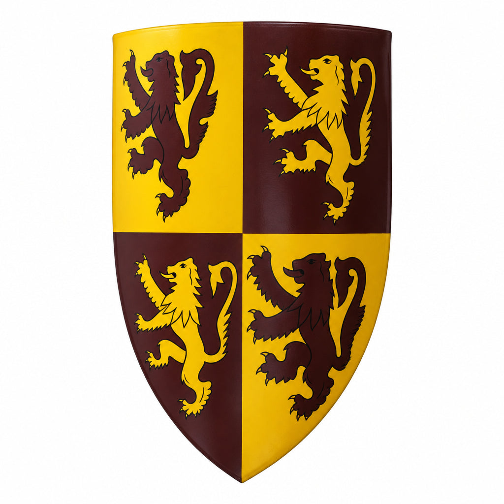 Imagen única de: Escudo Galés Decorativo con León Rampante Escudo de Armas de Owain Glyndwr