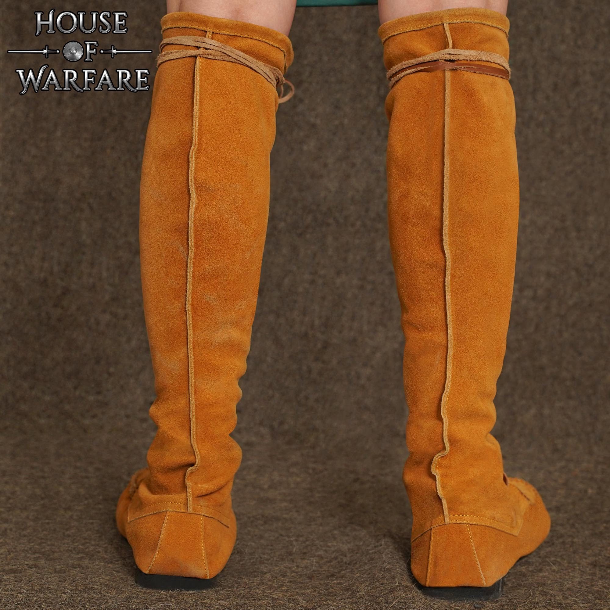 Botas medievales largas de ante (siglos IX–XV) - imagen 13