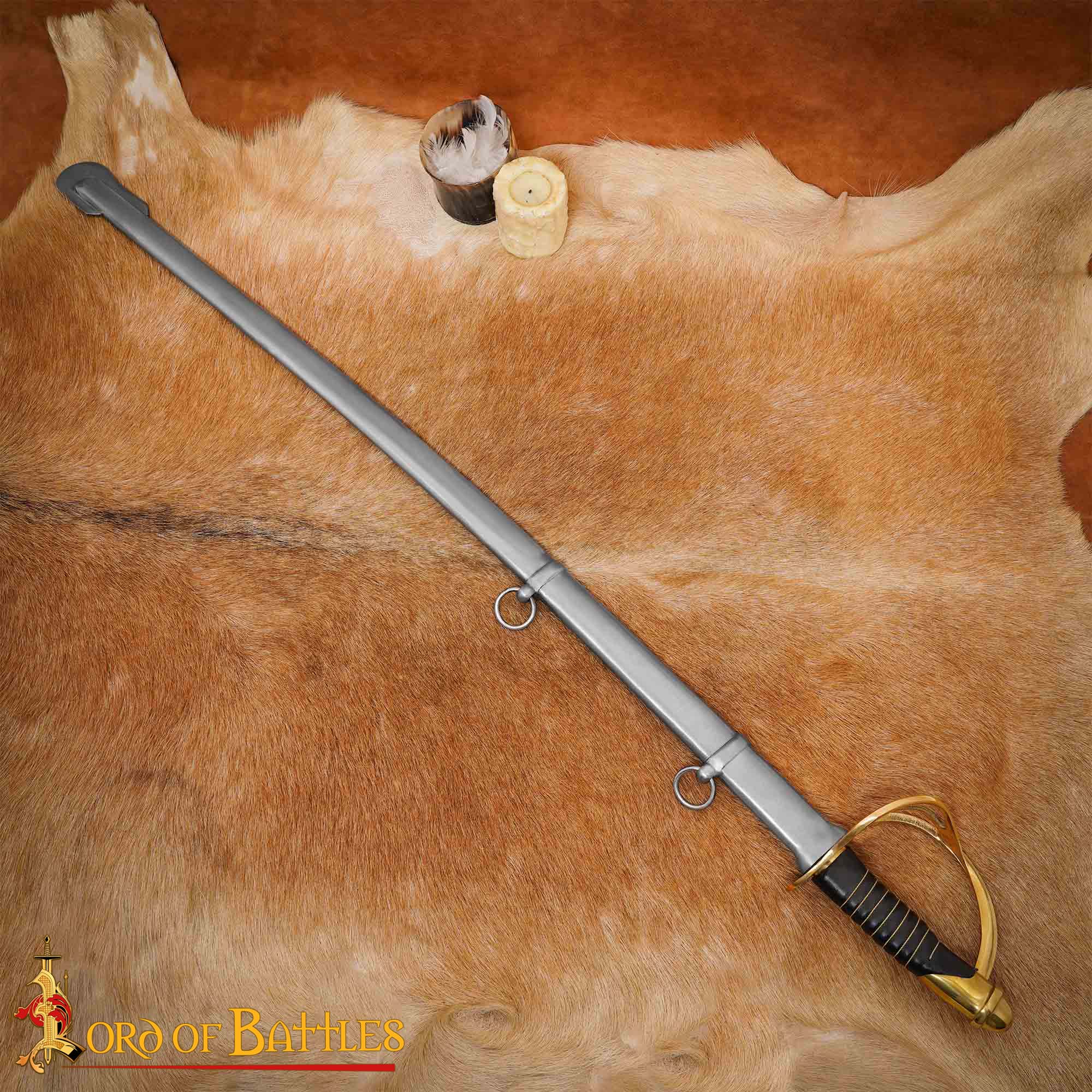 Espada de Oficial de Caballería Americana con Vaina de Acero - imagen 2