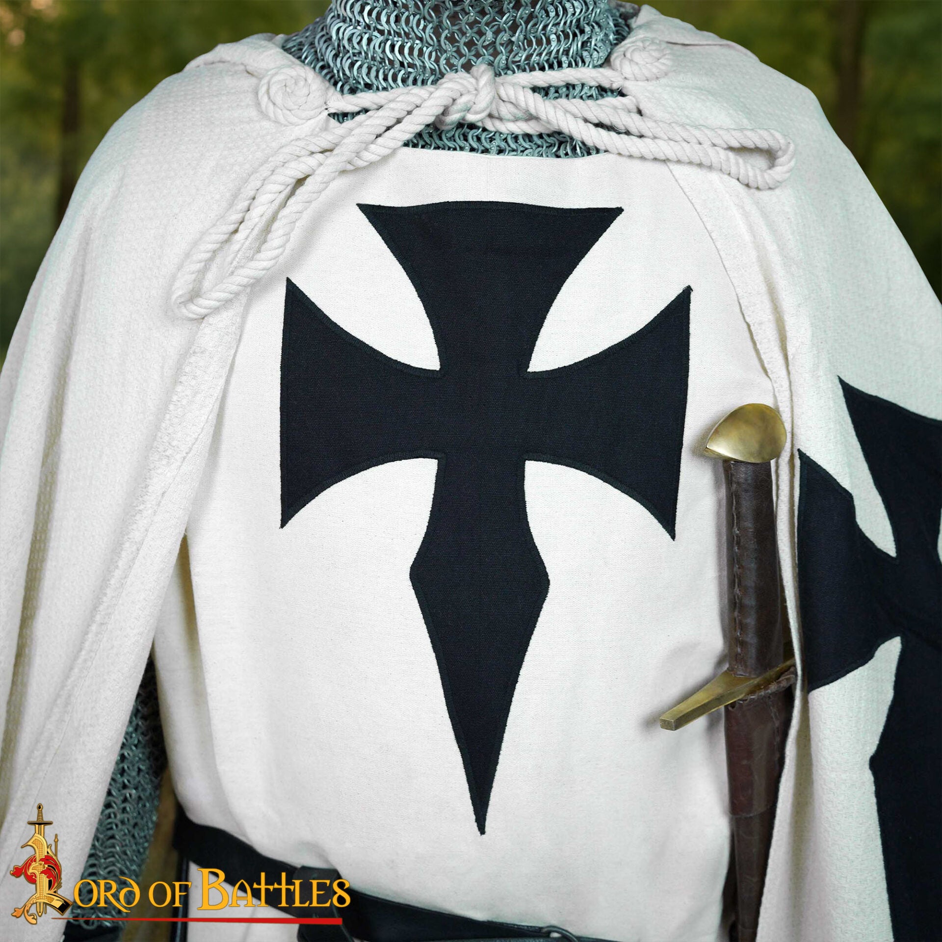 Surcot Teutónico con Cruz Negra (Tabardo medieval) - imagen 2