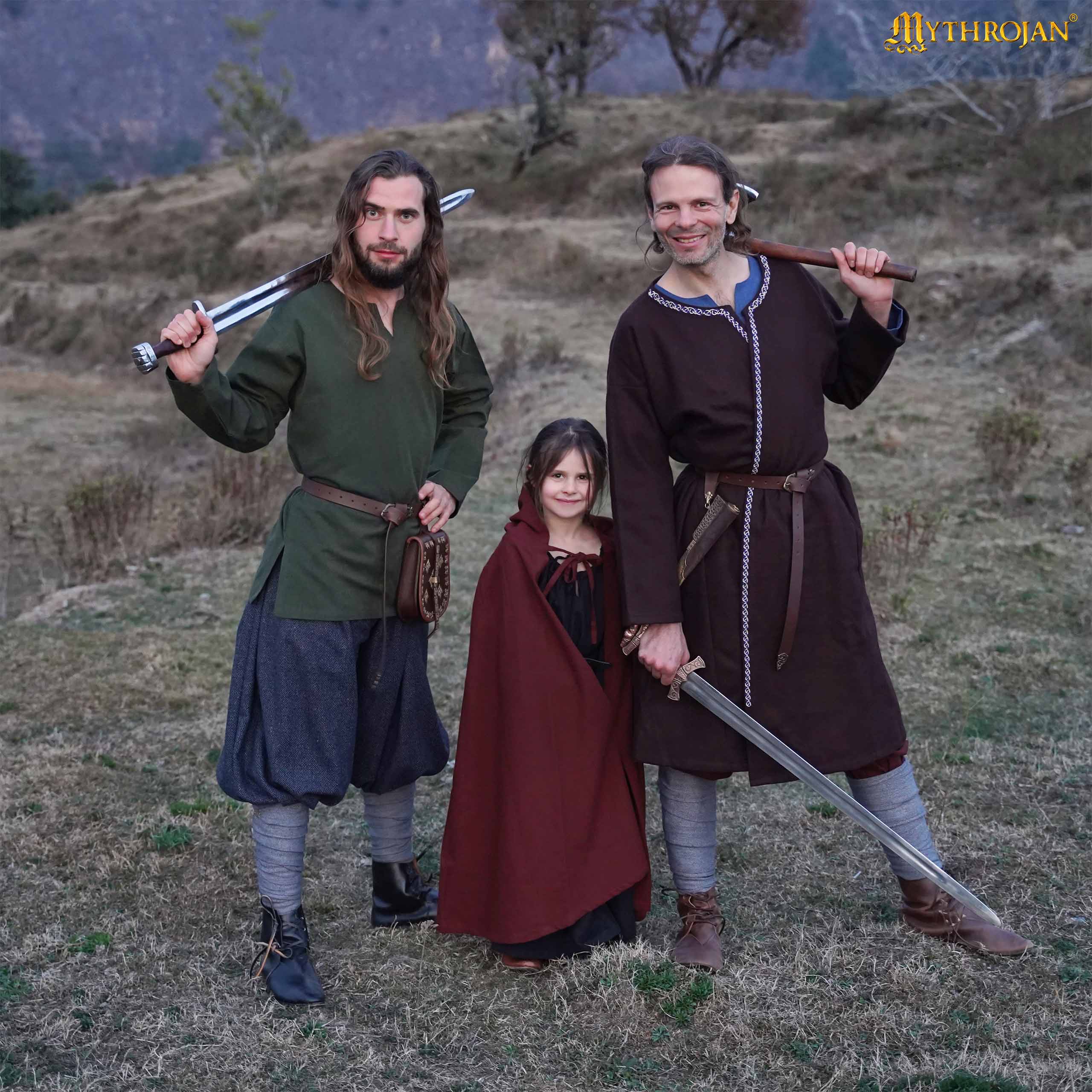 Túnica corta Greenwood Sentinel — Estilo vikingo para LARP y recreación - imagen 5