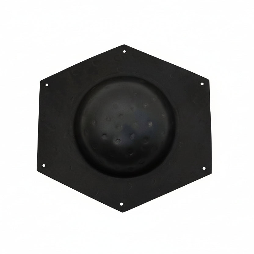 Escudo Hexagonal Forjado a Mano Umbo - Jefe Acero Medieval - Imagen 6