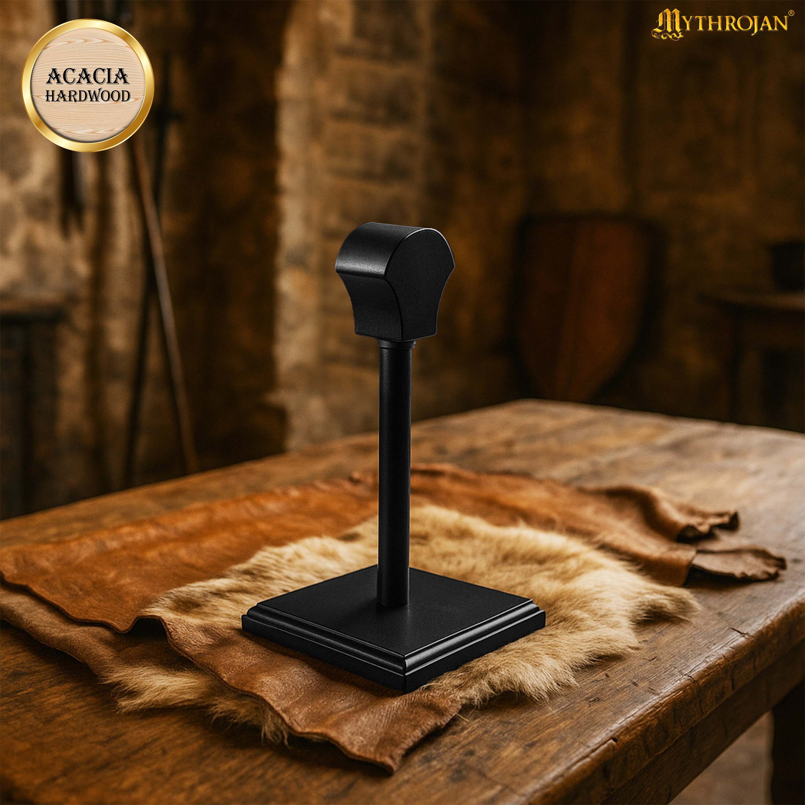 Soporte de madera para cascos — Medieval, vikingo y romano