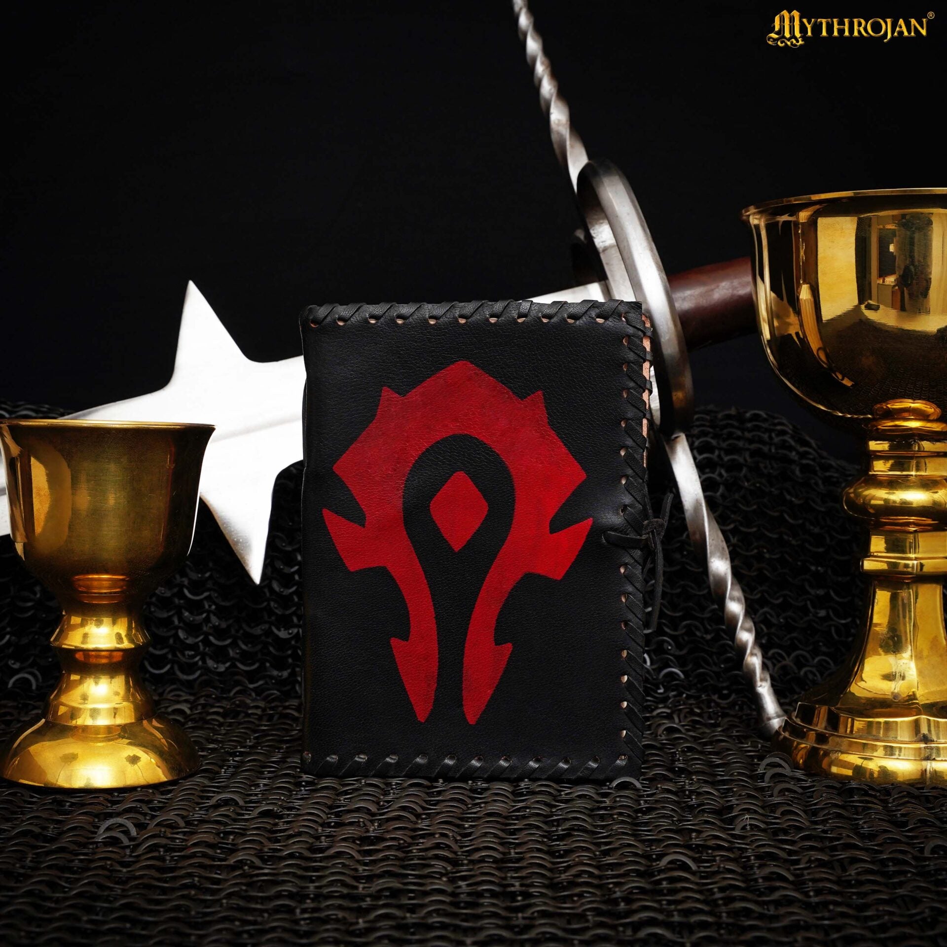 Diario de cuero «For the Horde» (Warcraft) — 5 x 7 pulgadas