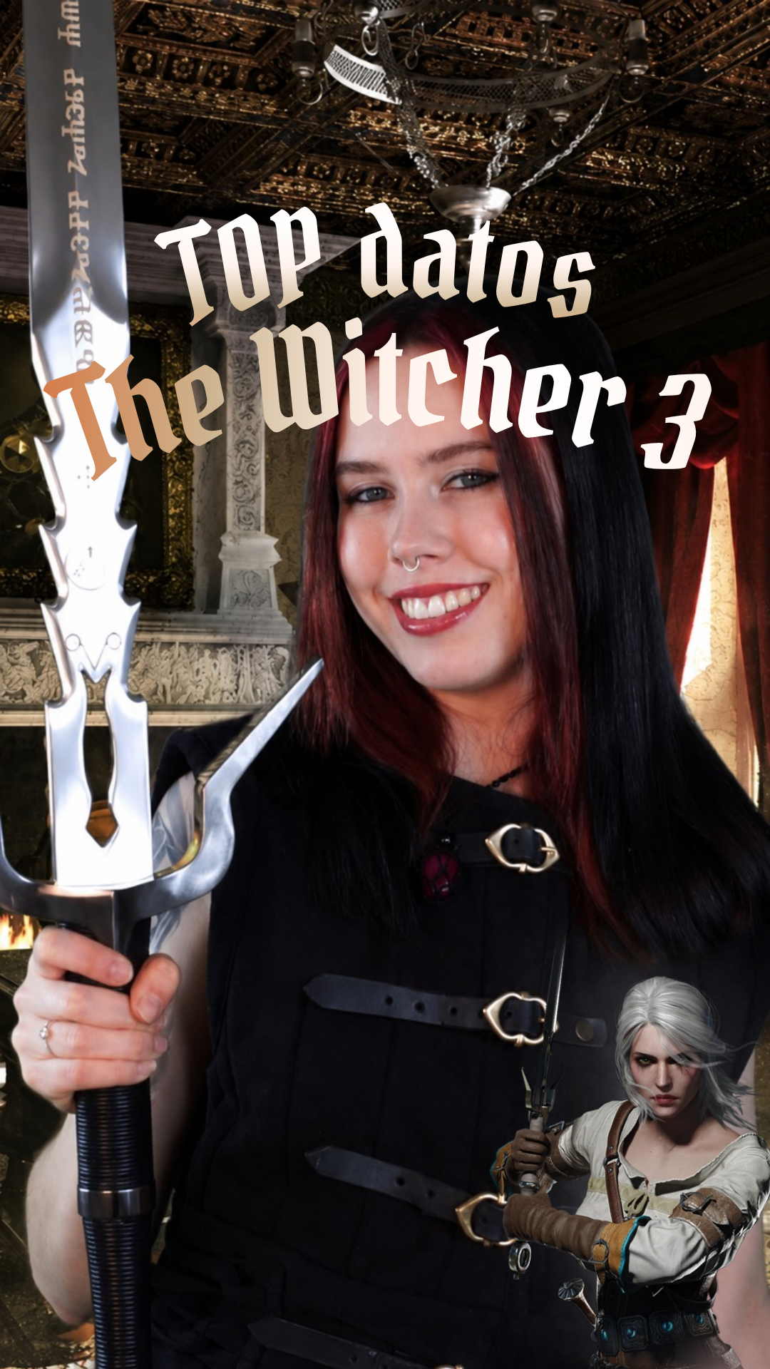 Espada Decorativa de Ciri - The Witcher - Acero