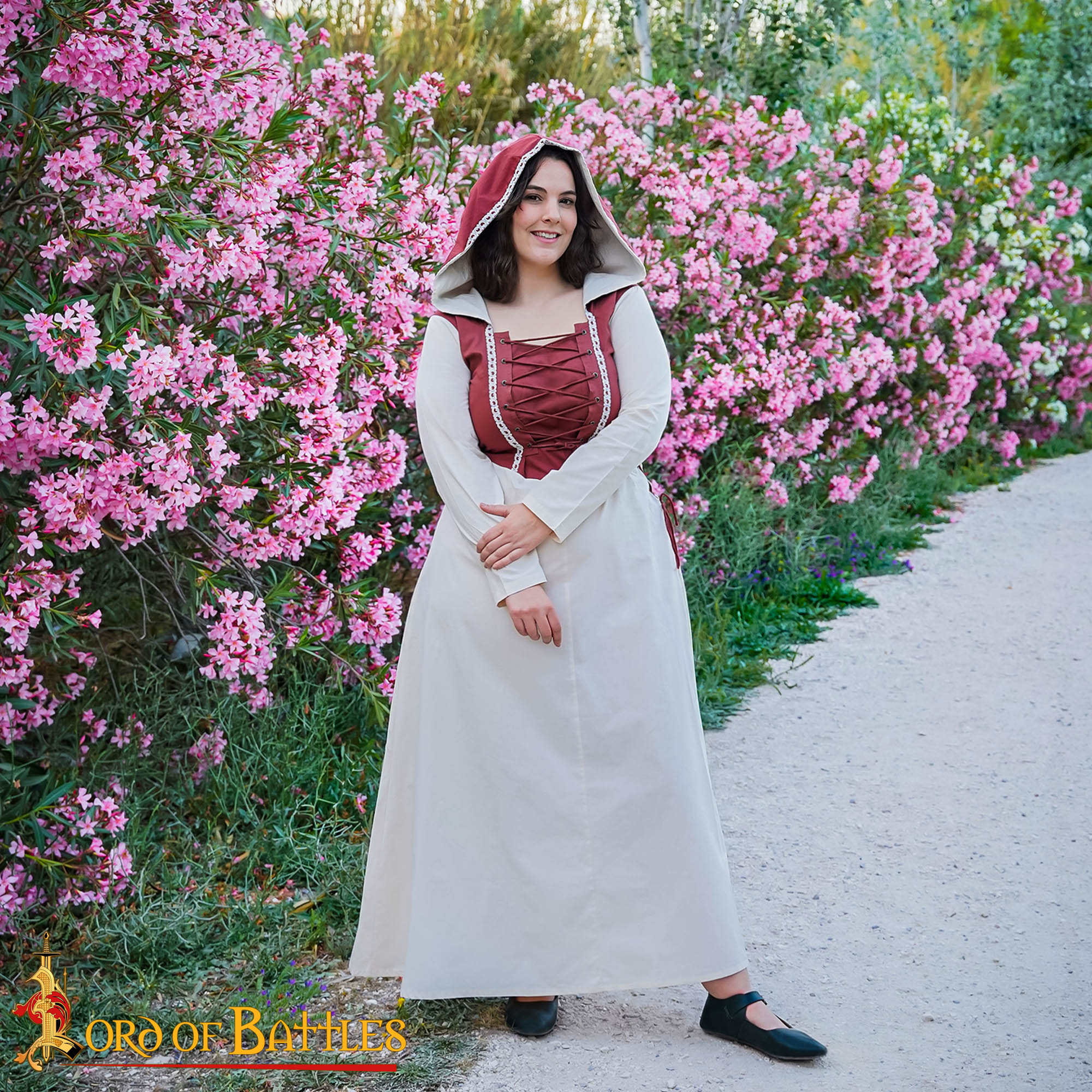 Vestido medieval de algodón 'Maiden'