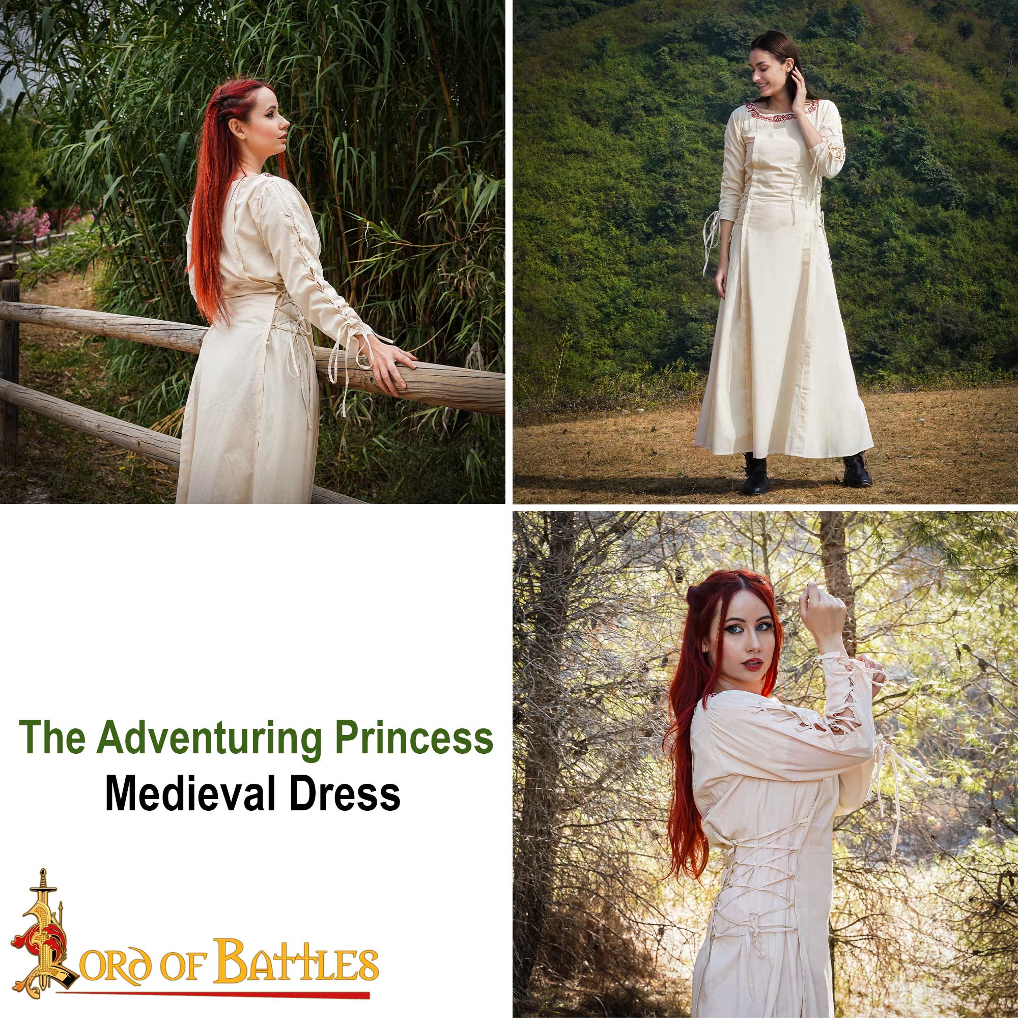 Vestido medieval de algodón Princesa Aventurera - imagen 9