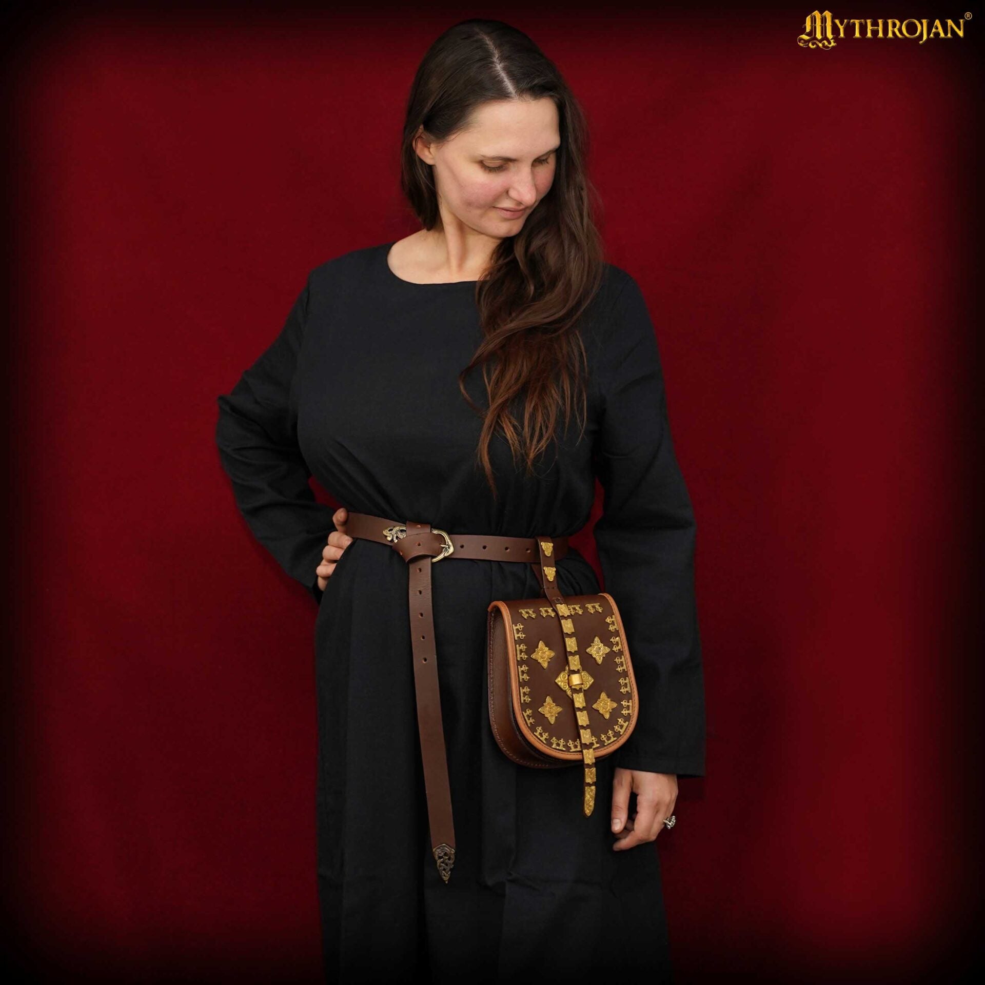 Vestido medieval 100% algodón, largo para LARP y recreación - imagen 7
