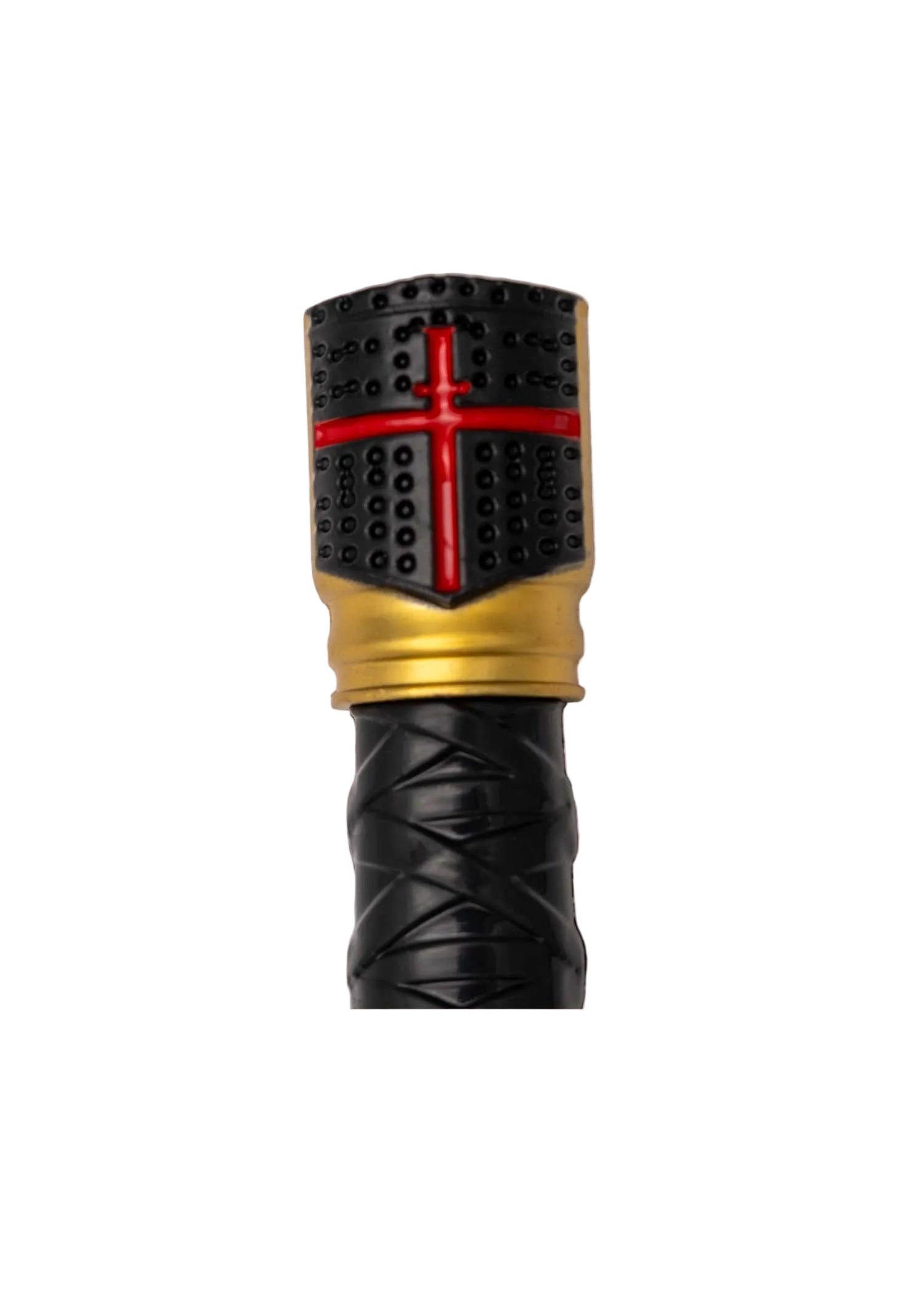 Imagen única de: Daga Decorativa Caballero Templario Negro – Cruz Roja y Detalles Dorados