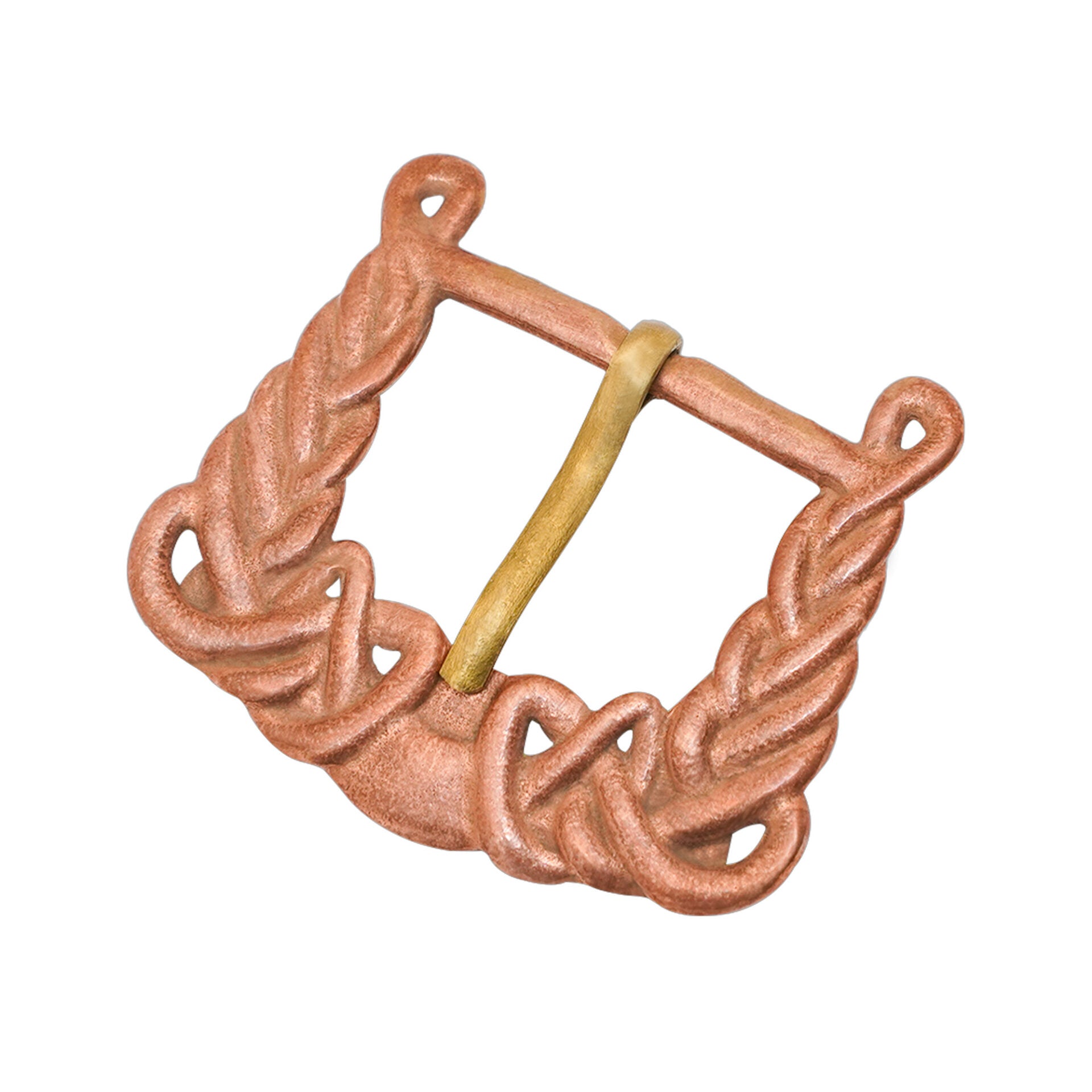 Hebilla vikinga de bronce con nudo para cinturones 2,5–3,5 cm - imagen 9