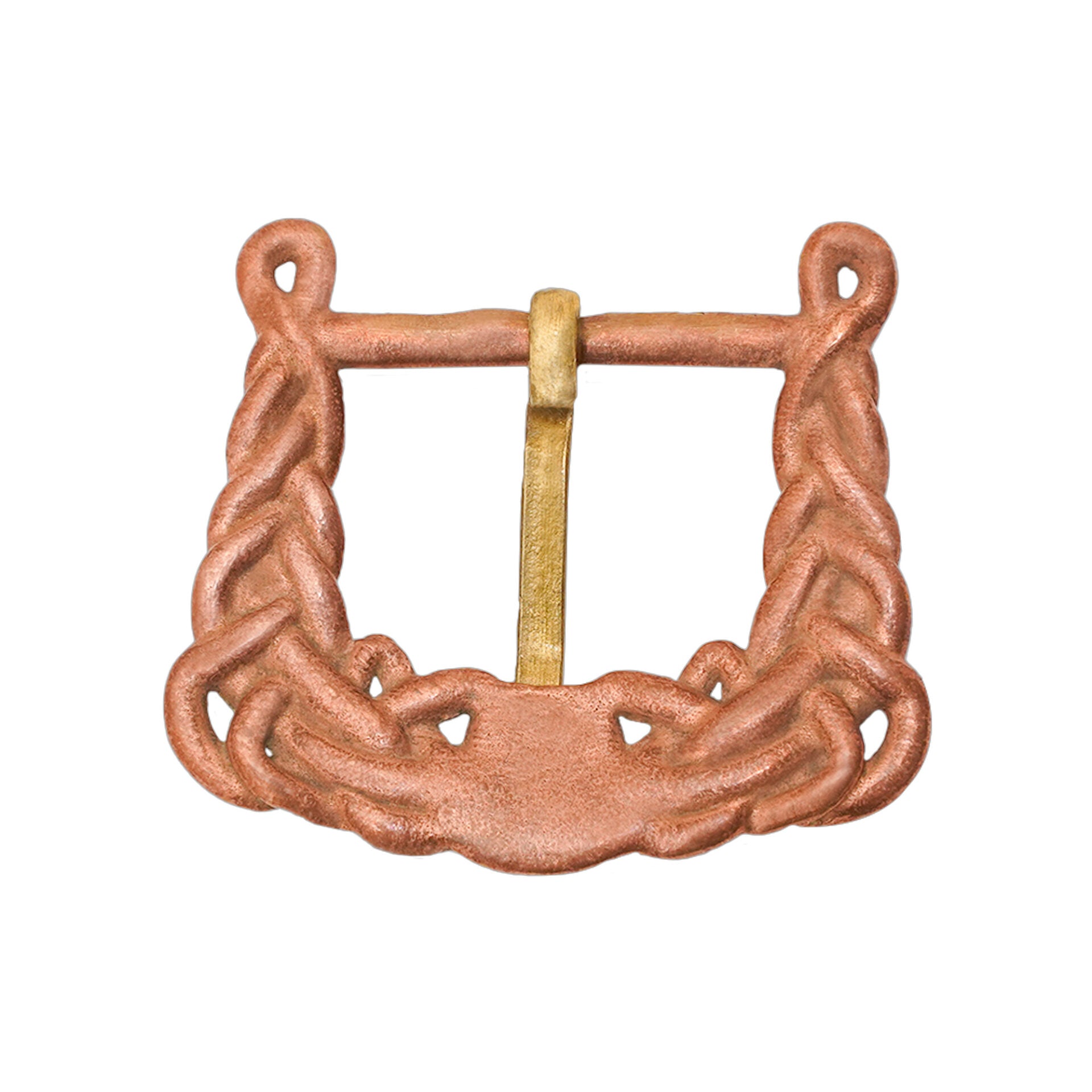 Hebilla vikinga de bronce con nudo para cinturones 2,5–3,5 cm - imagen 10