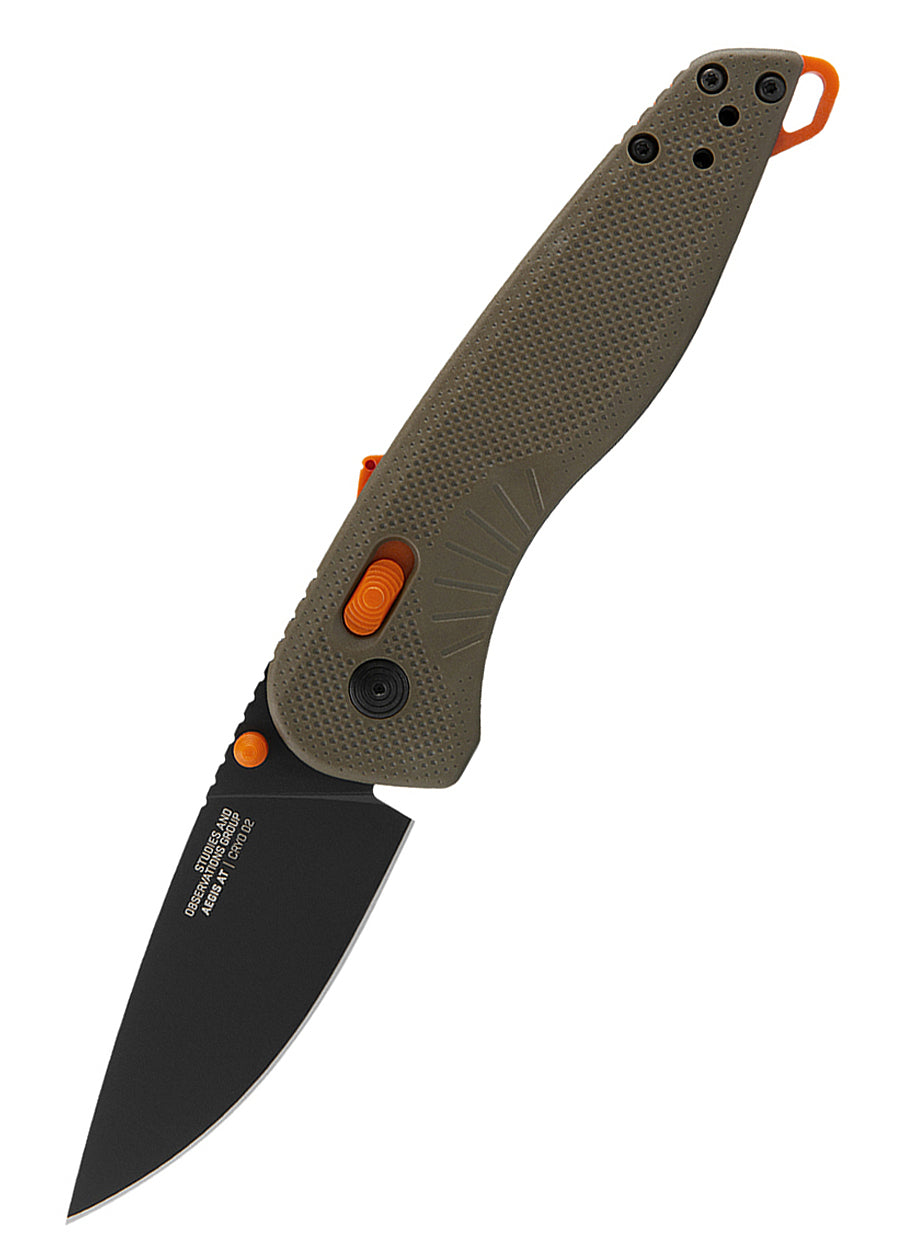 Imagen única de: Navaja De Bolsillo Aegis At - Tan & Blaze, Sog