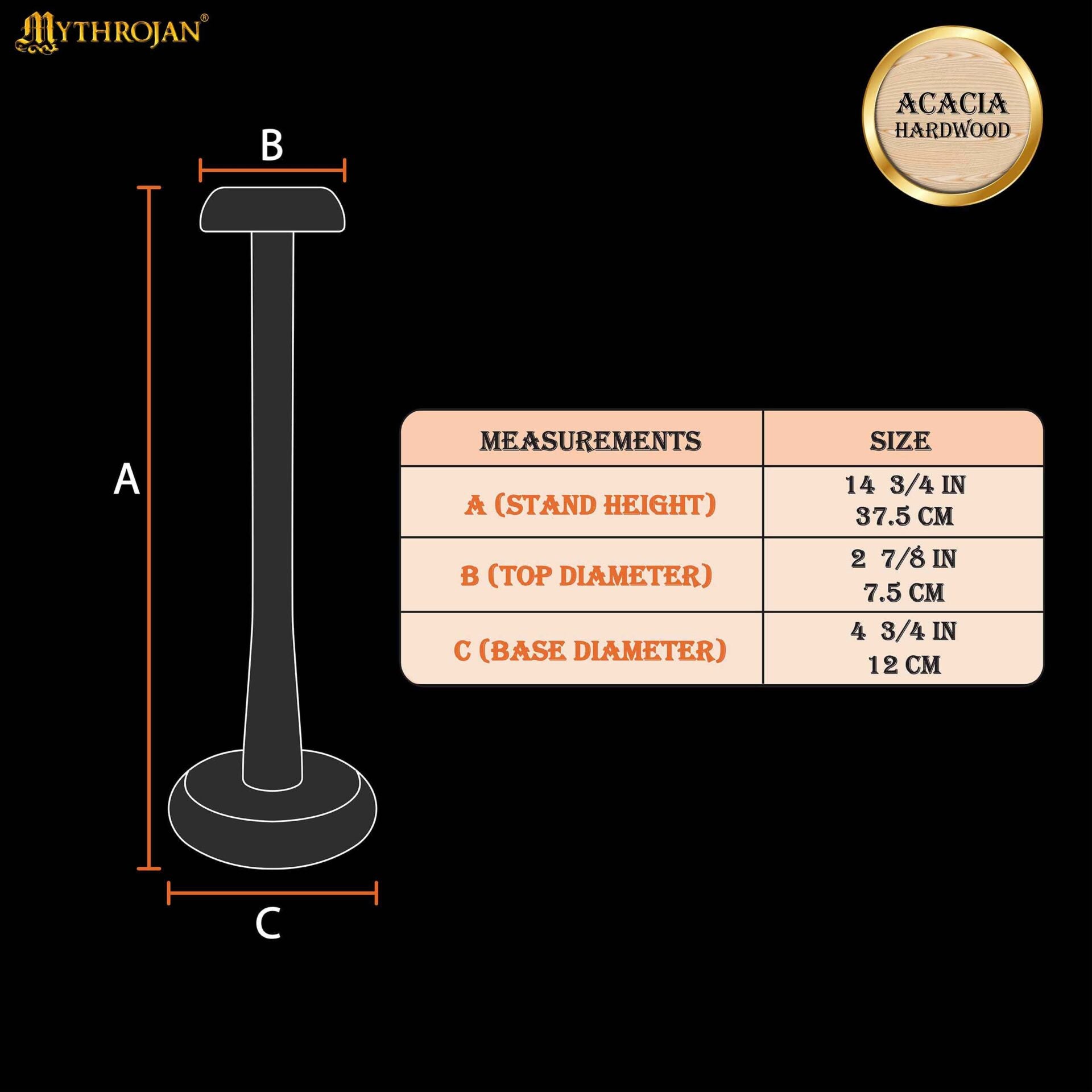 Imagen única de: Soporte de madera maciza para casco