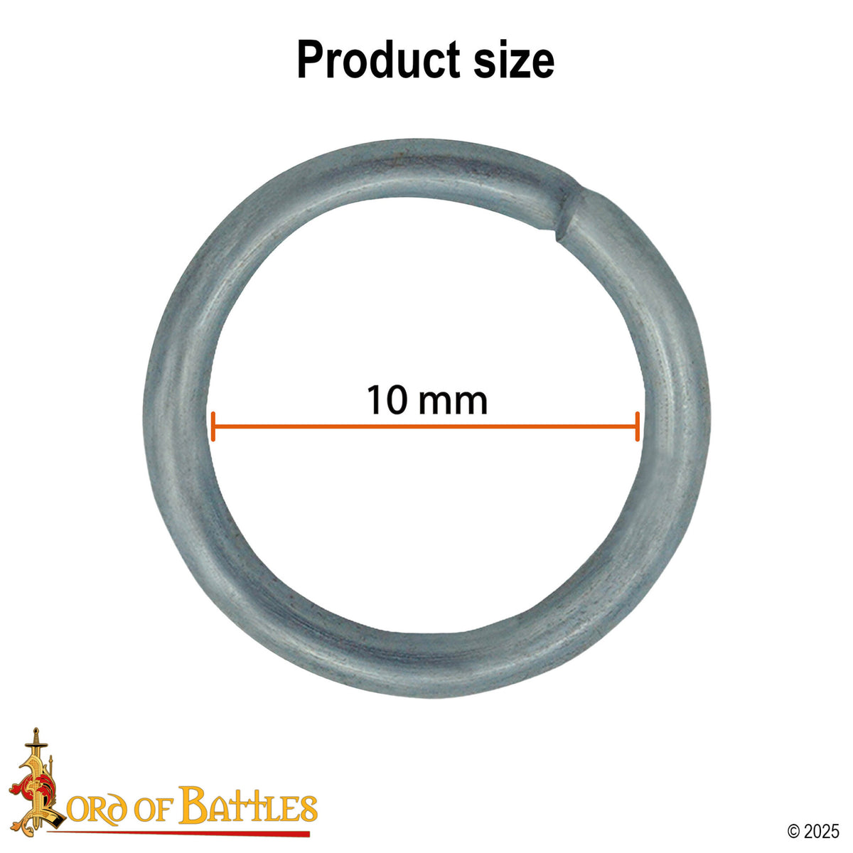 Imagen única de: Anillas de malla de acero 10 mm, calibre 16 — 1 kg