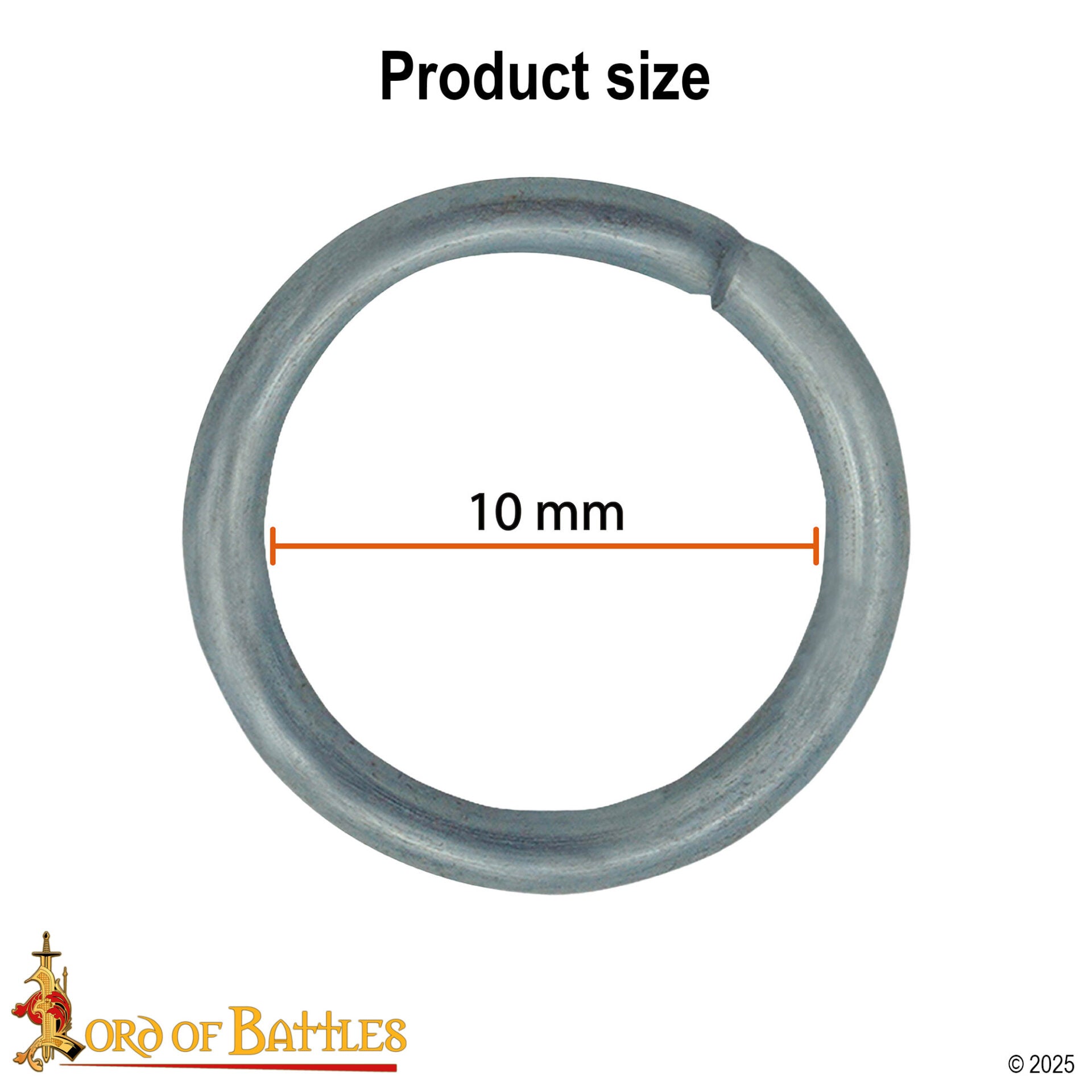 Imagen única de: Anillas de malla de acero 10 mm, calibre 16 — 1 kg