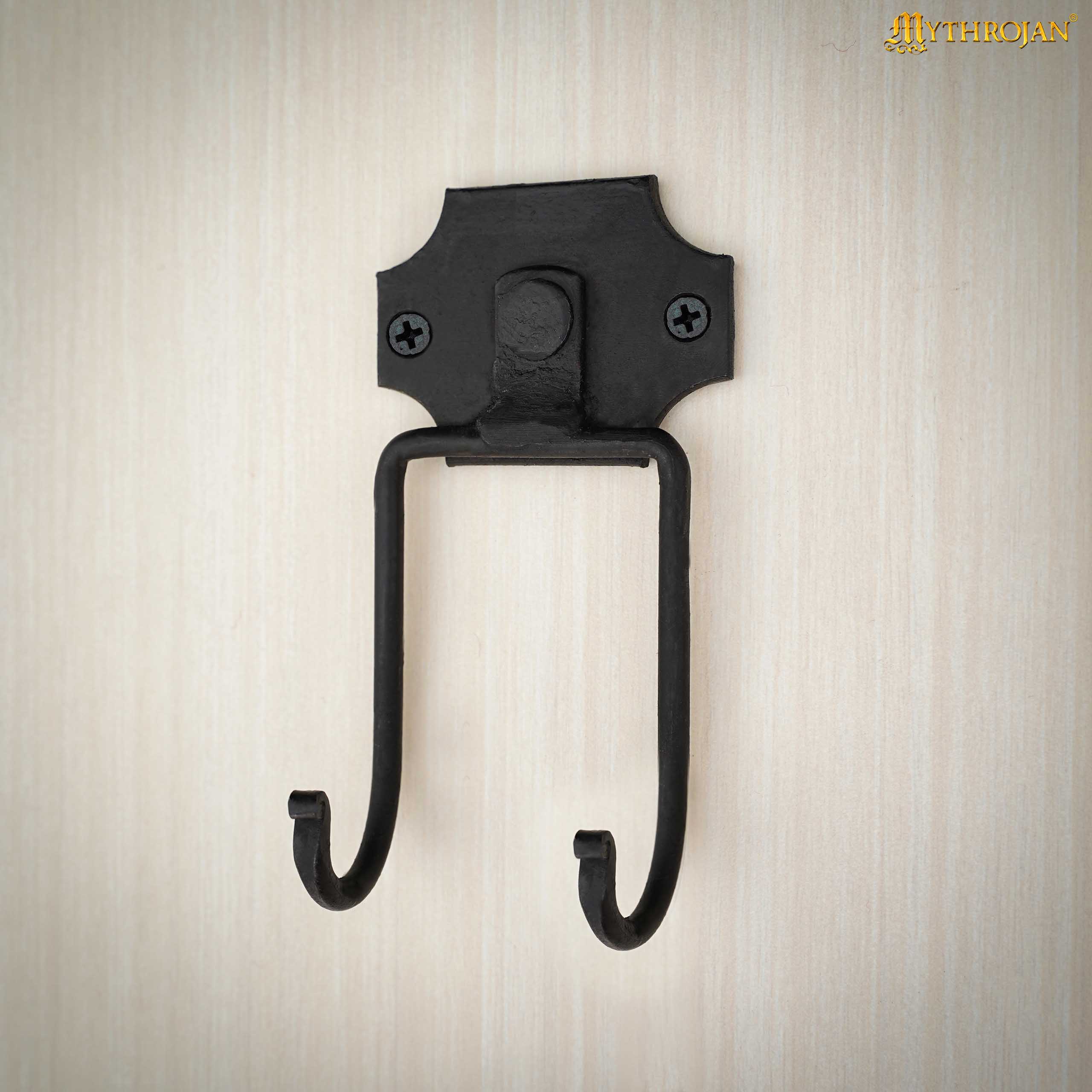 Soporte de pared forjado en hierro para espada — montura individual - imagen 17