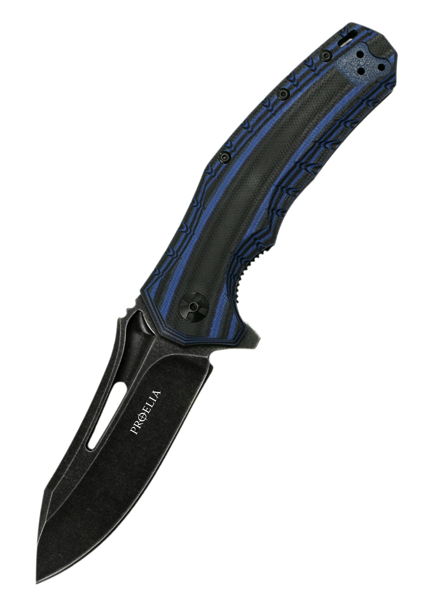 Imagen única de: Navaja De Bolsillo Proelia Drop Point, Blackwash, Defcon