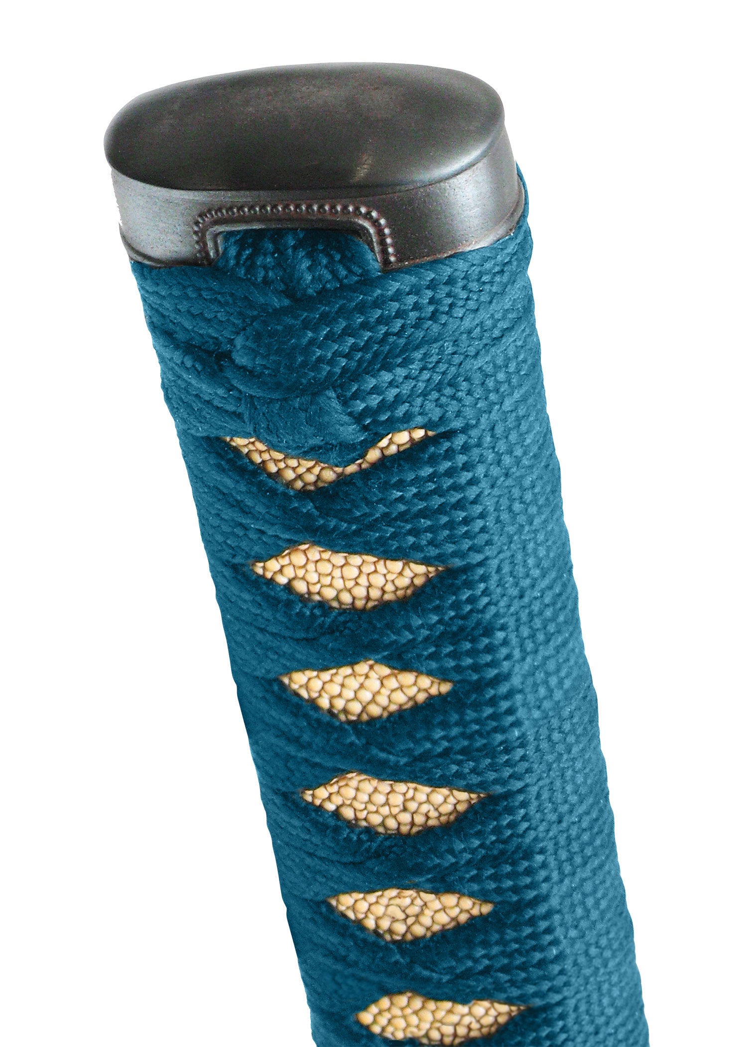 Imagen única de: Katana Teal Master Longquan Forjada Con Martillo Shikoto