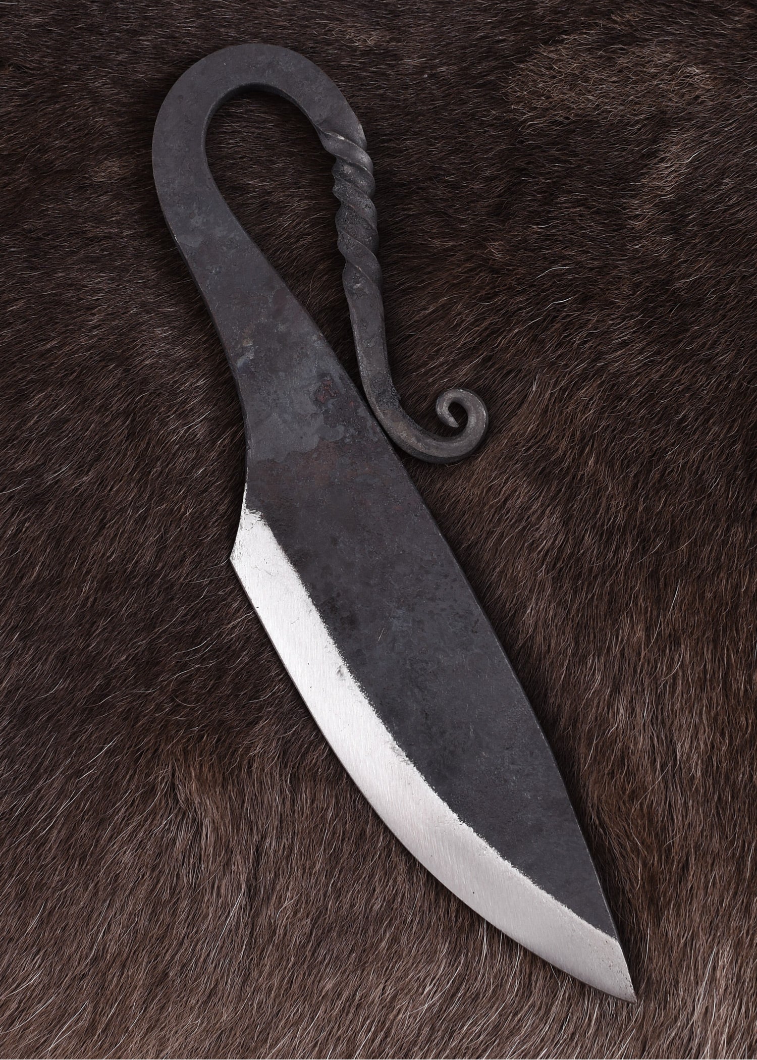 Imagen única de: Cuchillo Medieval Temprano Con Funda De Cuero.