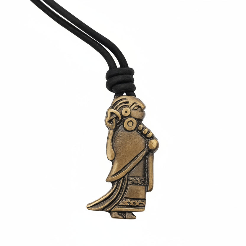 Collar de Latón - Colgante Valquiria Vikinga - Imagen 4