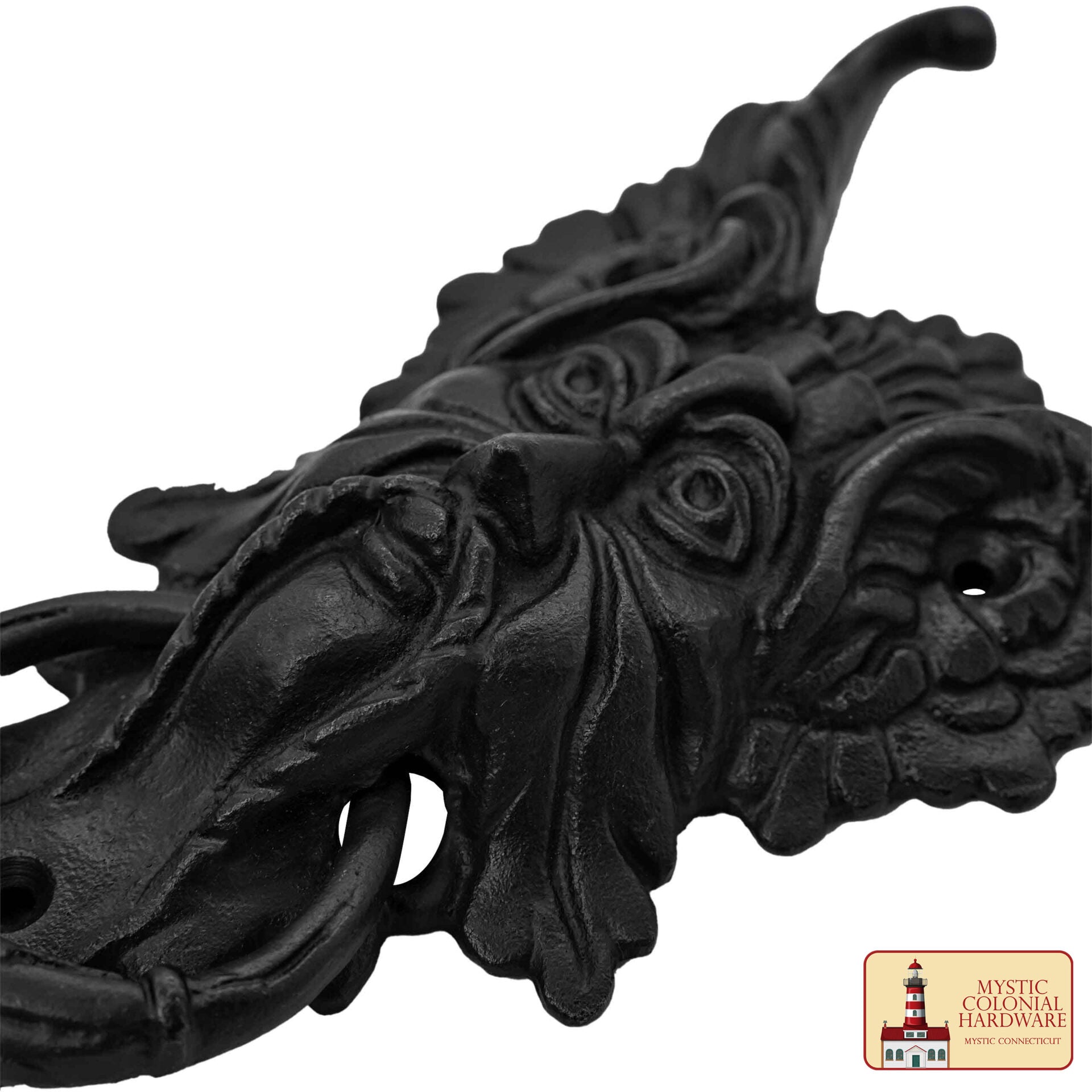 Picaporte Oberon negro para puerta - 8.2 x 3.9 pulgadas (hecho a mano) - imagen 5