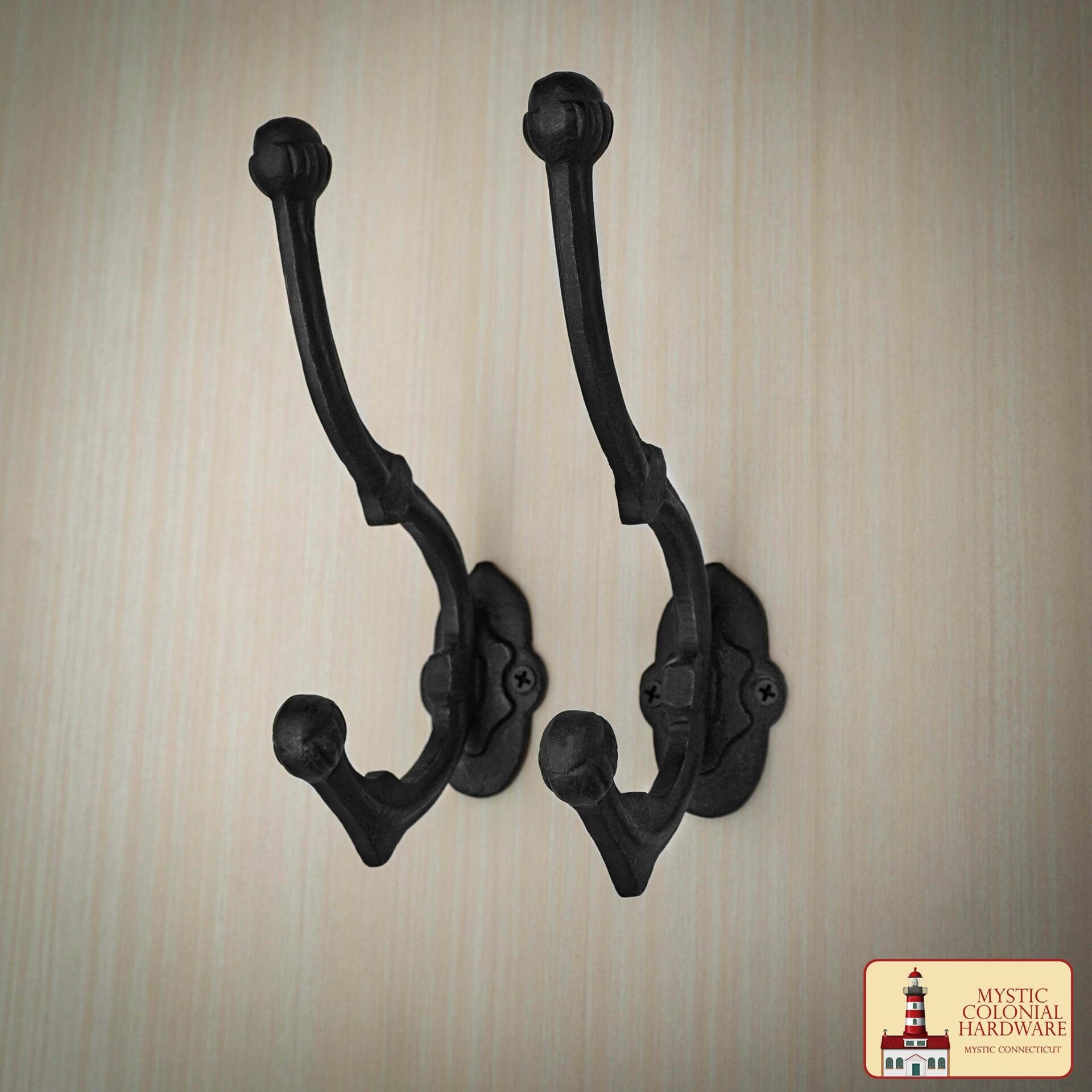 Colgador de pared rústico de hierro fundido - Grande