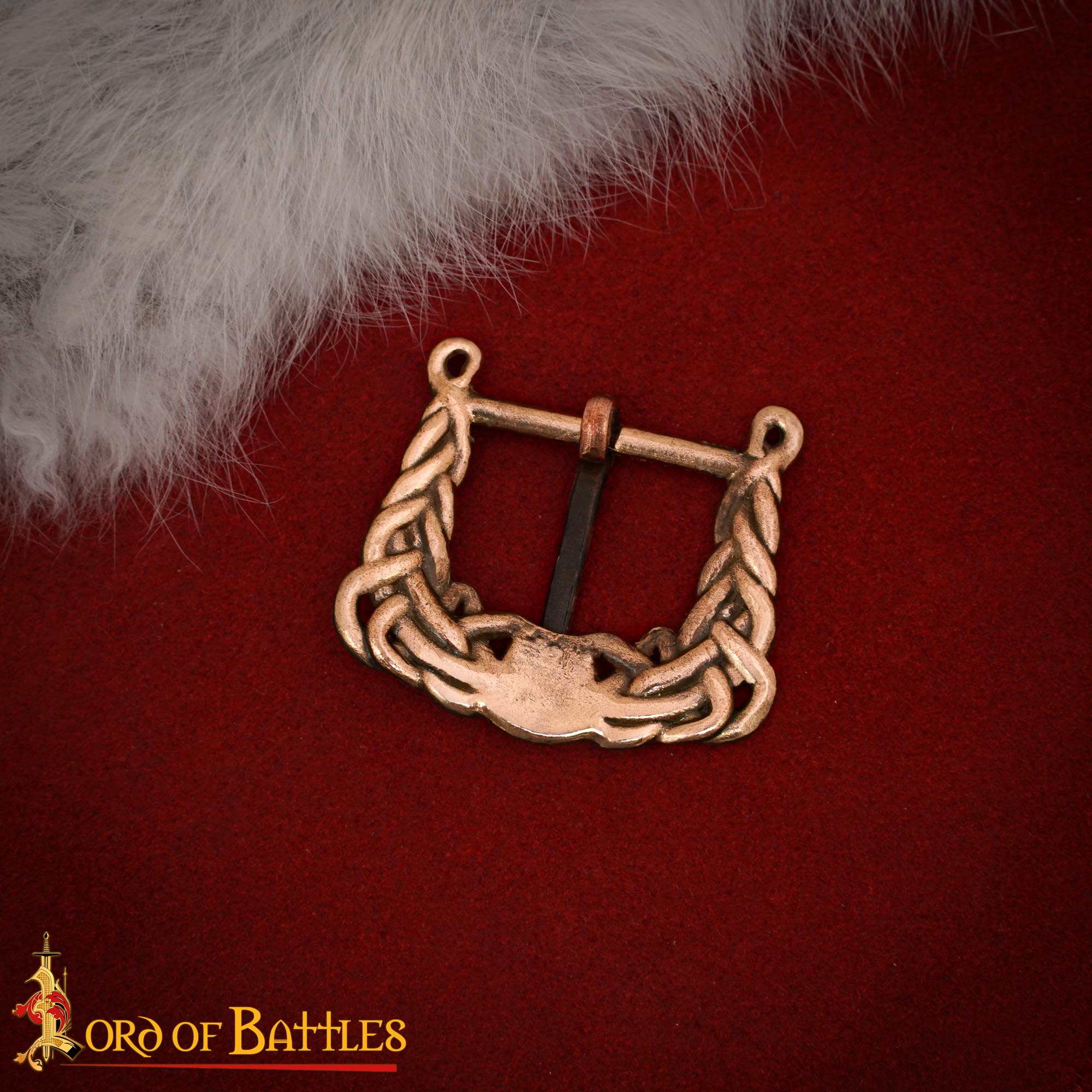 Hebilla vikinga de bronce con nudo para cinturones 2,5–3,5 cm - imagen 8