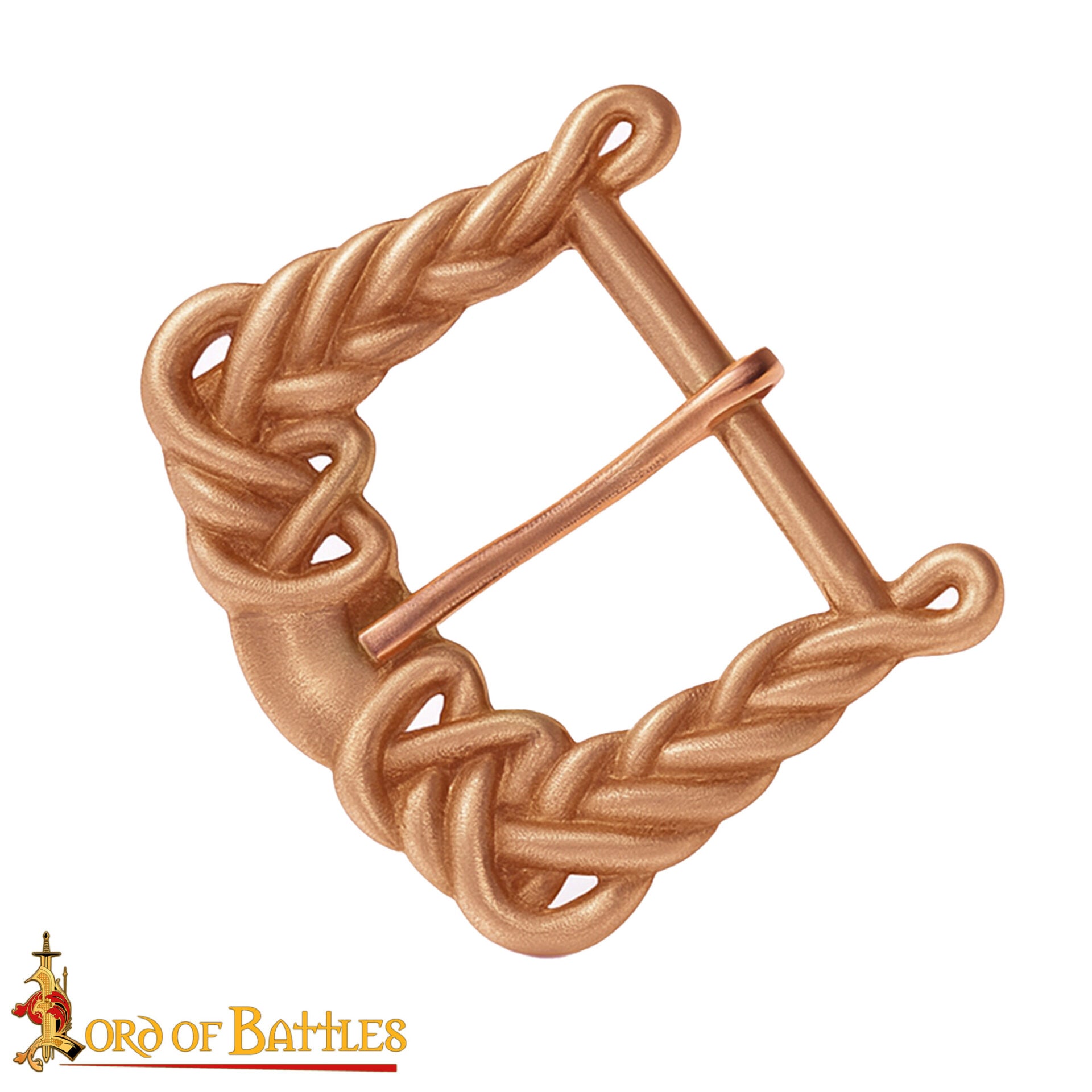 Hebilla vikinga de bronce con nudo para cinturones 2,5–3,5 cm - imagen 16