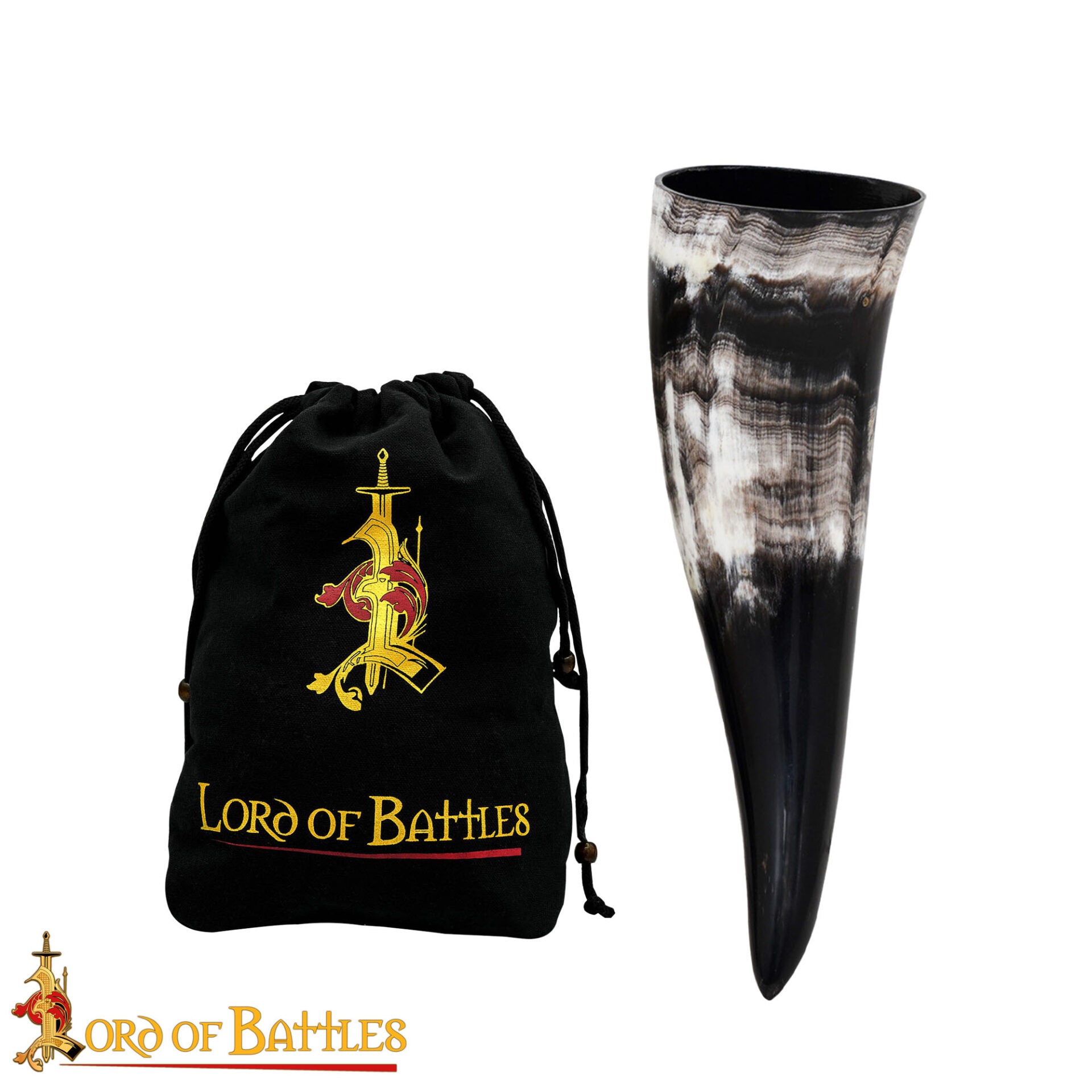 Imagen única de: Vikingo Cuerno de Buey para Beber - Taza de Cuerno Natural Pulido Artesanal (200 Ml)