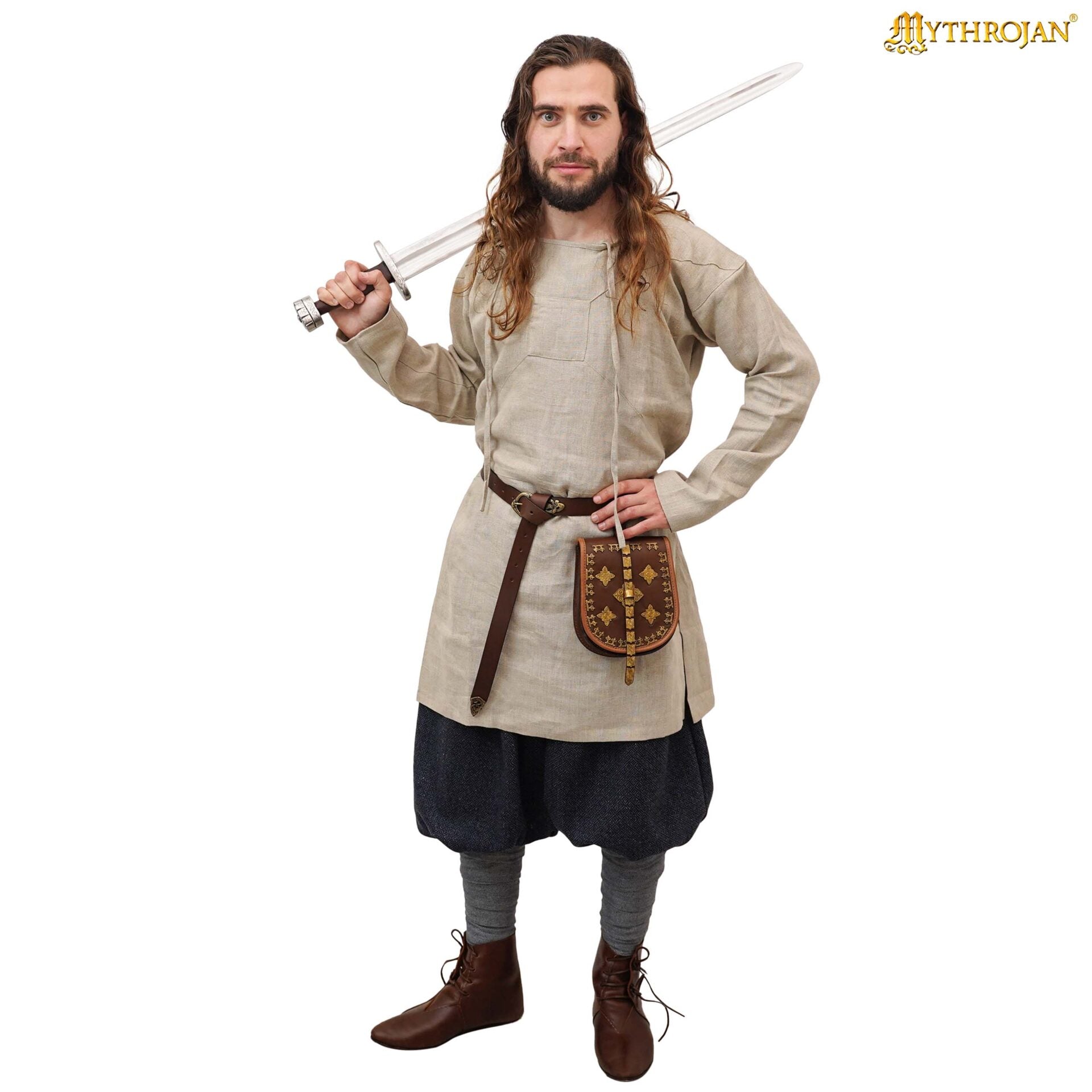 Túnica Viborg vikinga de lino 100% (siglo XI) - imagen 2