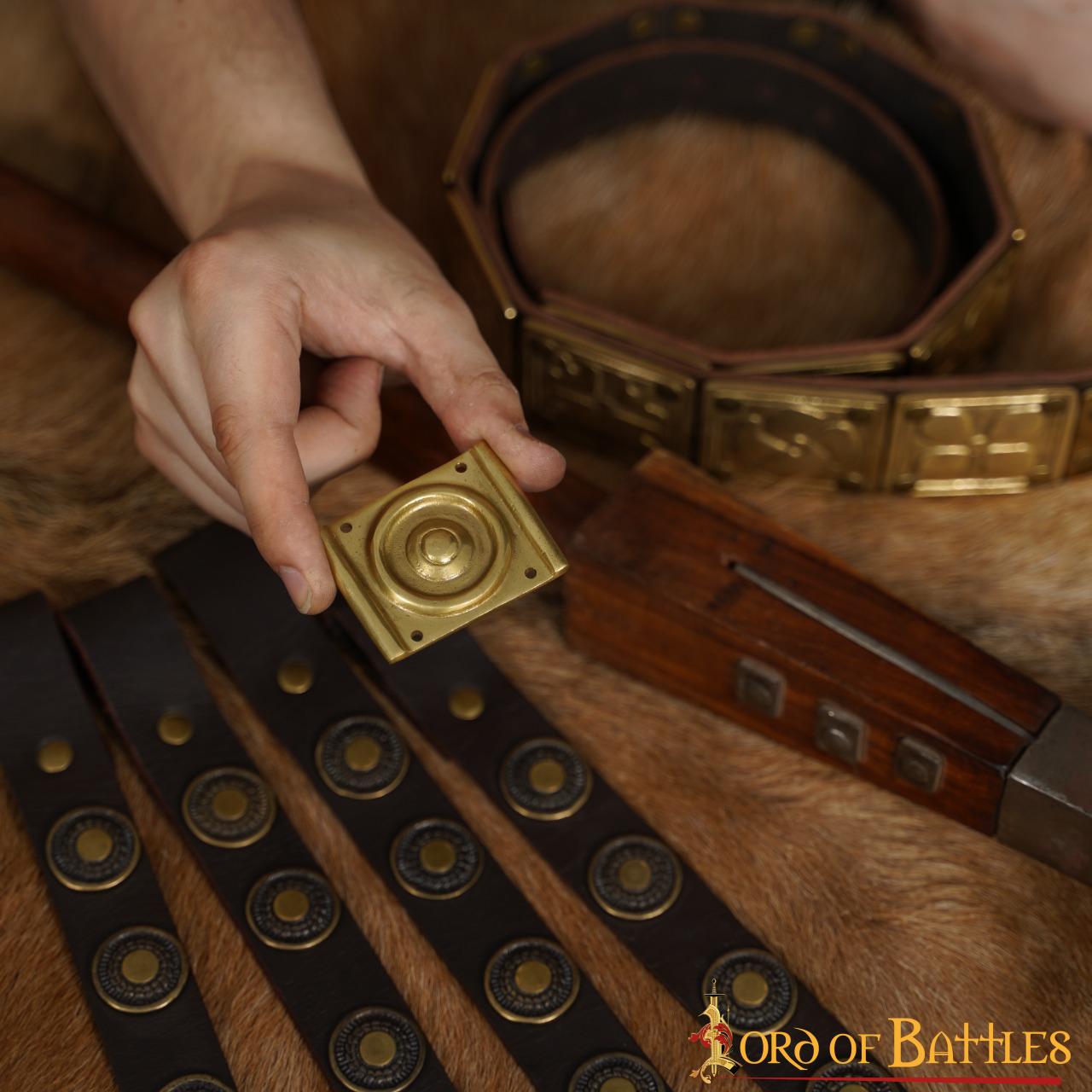 Imagen única de: Set de 3 decoraciones romanas en latón - imagen 5