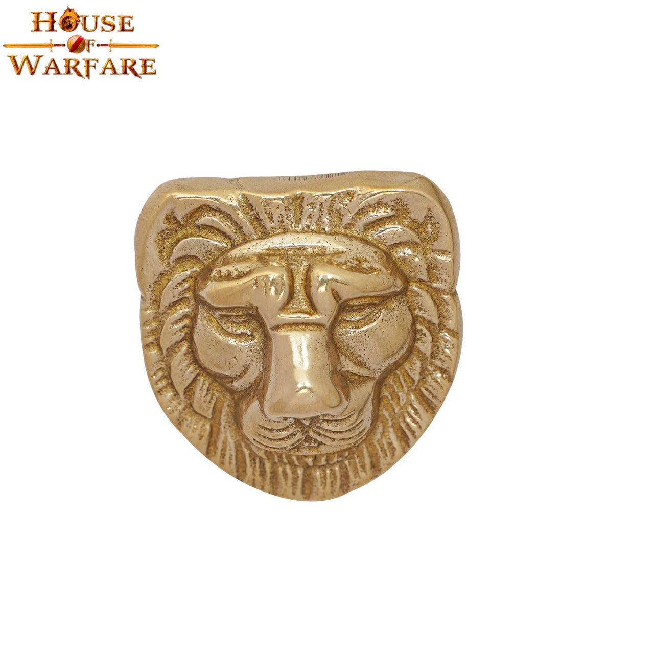 Cabeza de león decorativa en latón, 4.7×4.5 cm - imagen 5
