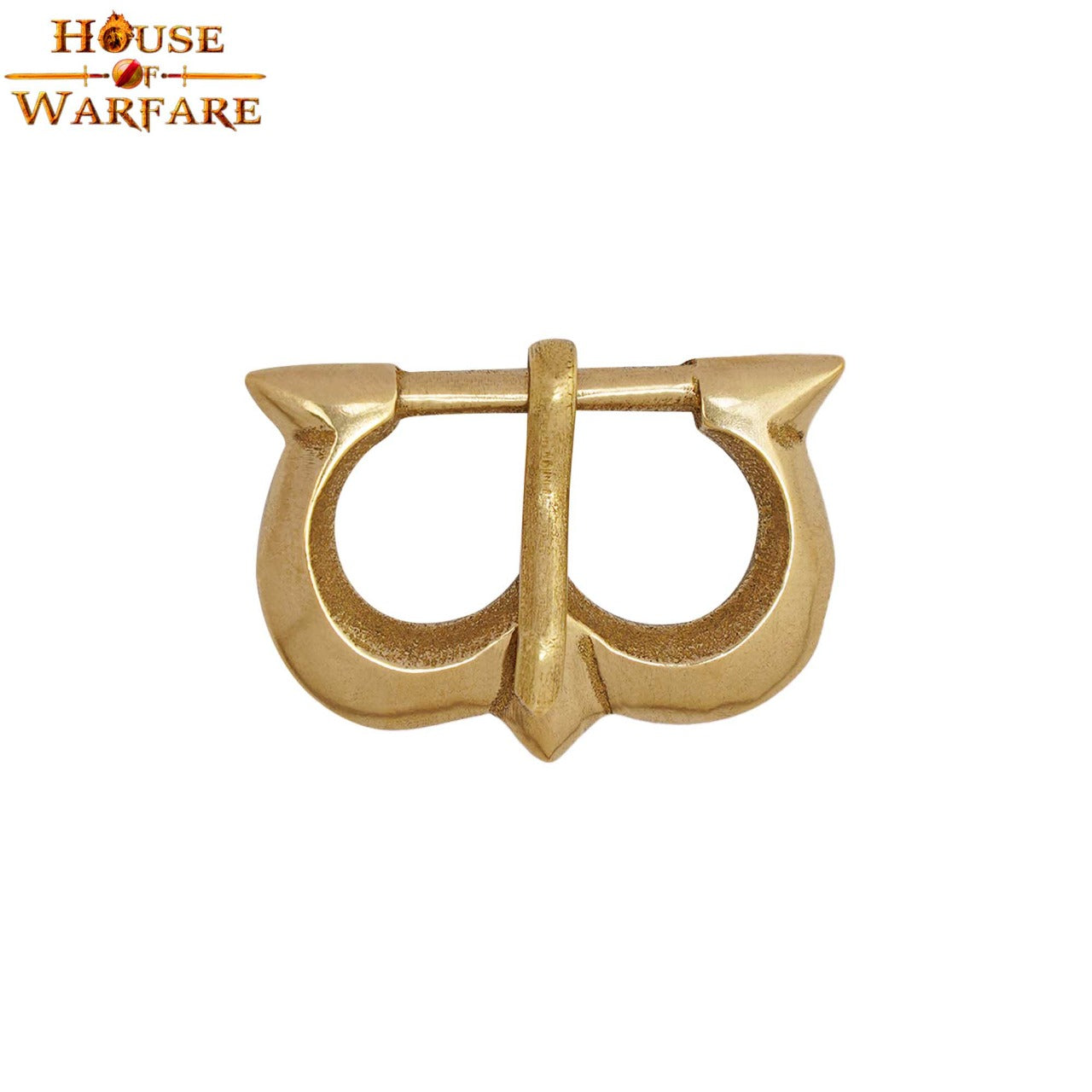 Hebilla medieval de latón macizo para cinturones y correas - imagen 9
