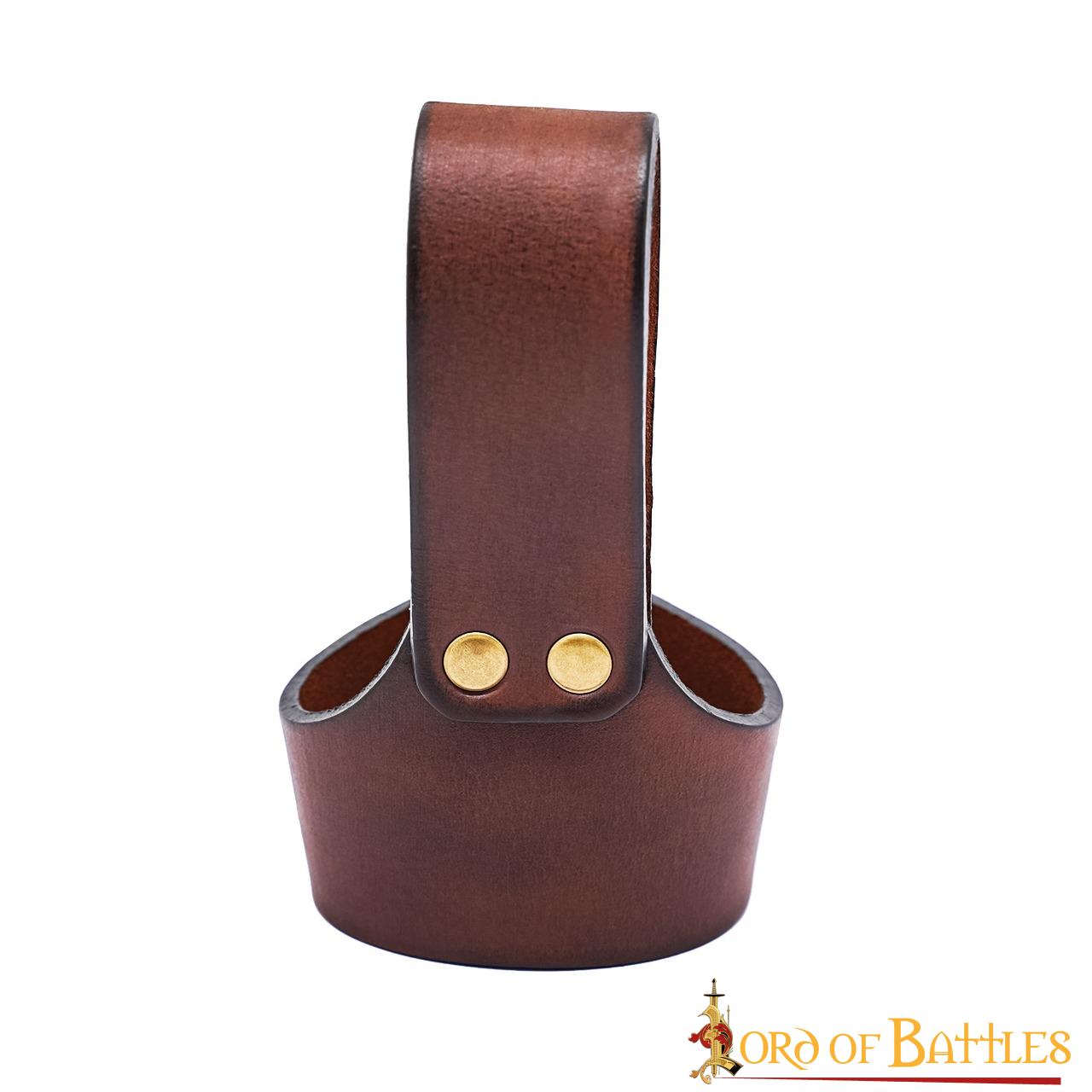 Soporte de cuero para cuerno de beber - ajustable - imagen 8