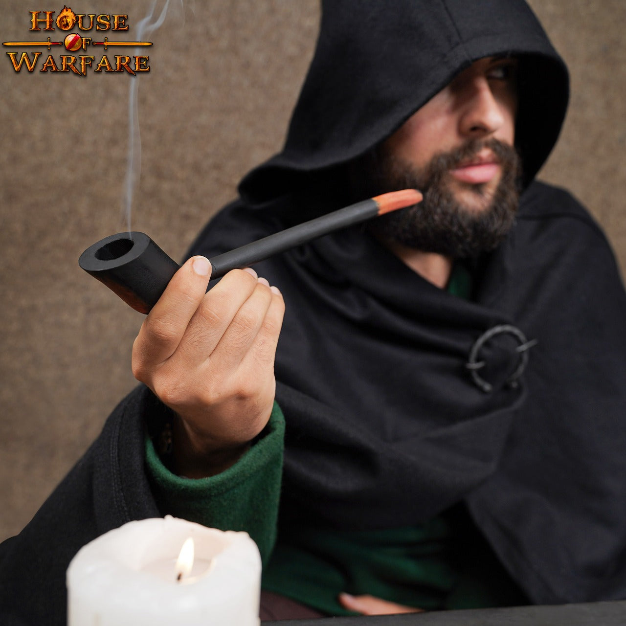 Pipa Churchwarden de madera de mango, caña larga - imagen 7