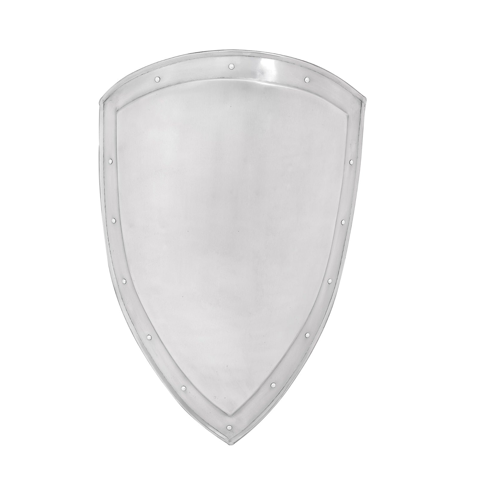 Imagen única de: Escudo templario medieval tipo heater, acero calibre 18, 61 cm