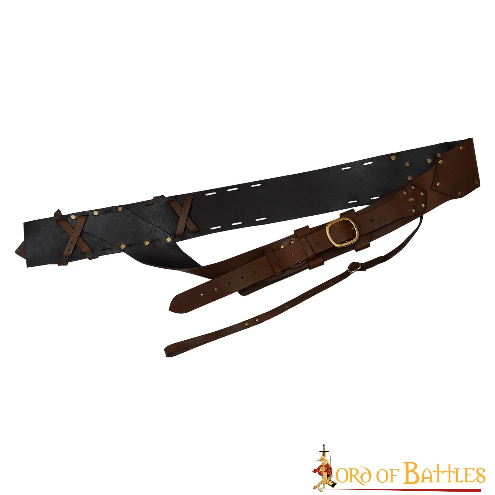 Bandolera de espalda para espada en cuero genuino - imagen 11