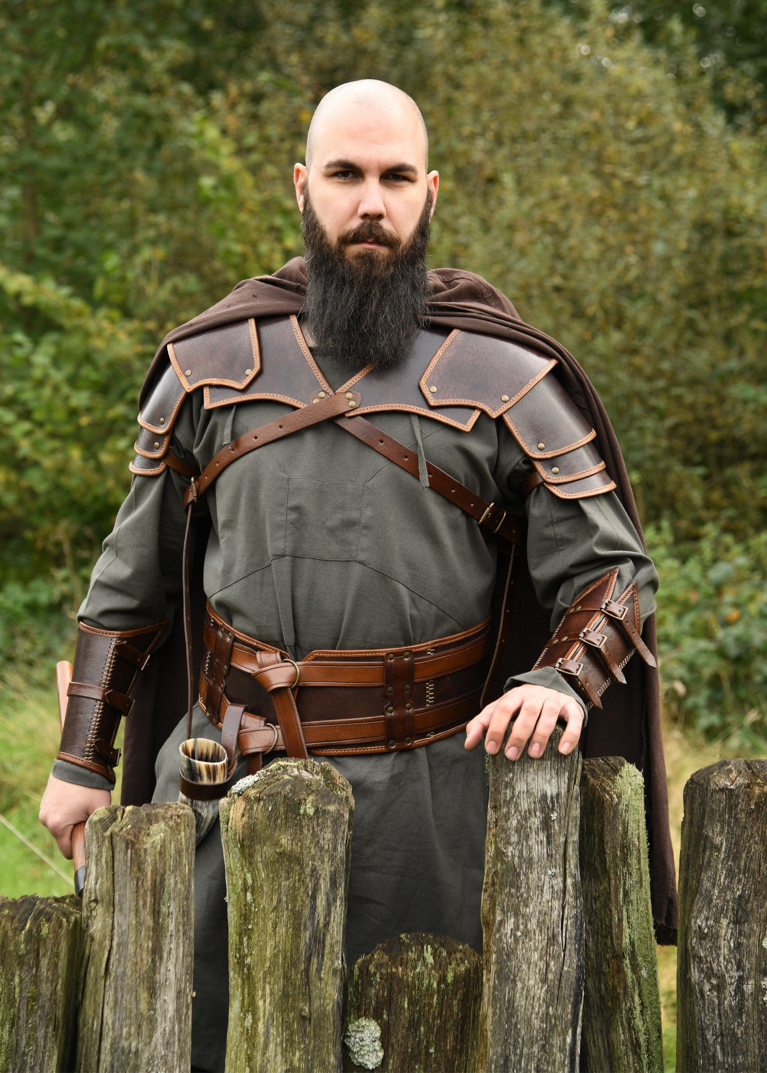 Imagen única de: Hombrera De Cuero Arnulf, Marrón