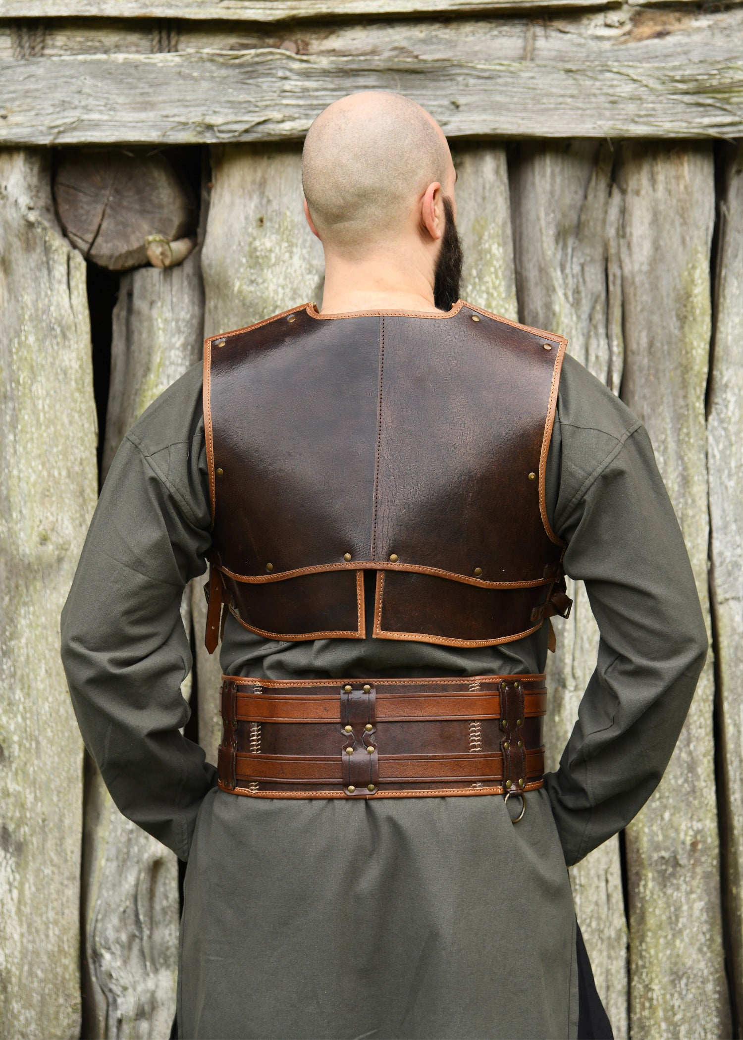 Imagen única de: Cinturón Doble De Piel Arnulf, Marrón