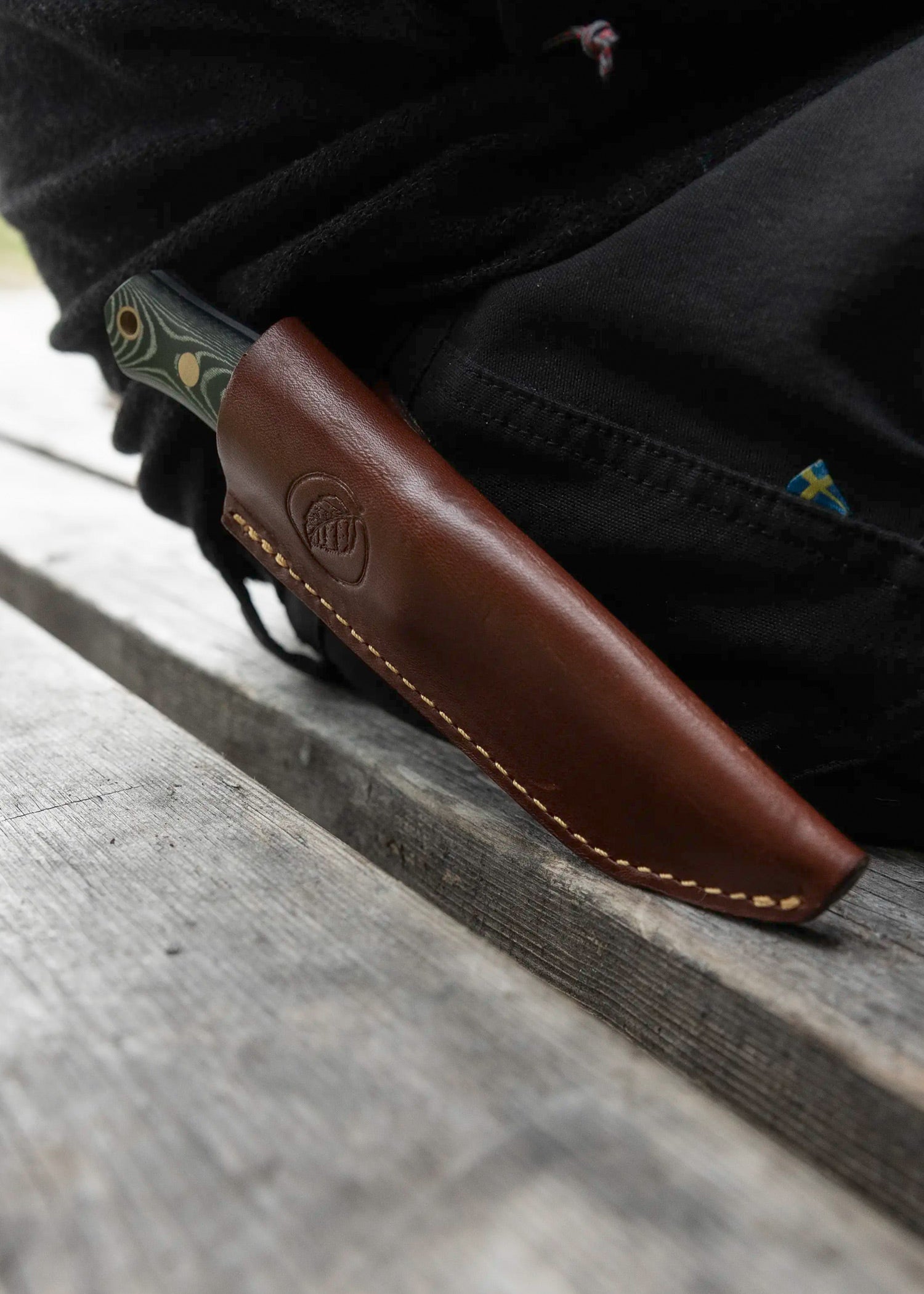 Imagen única de: Casström, Cuchillo Forestal Sueco No. 8, Micarta Verde