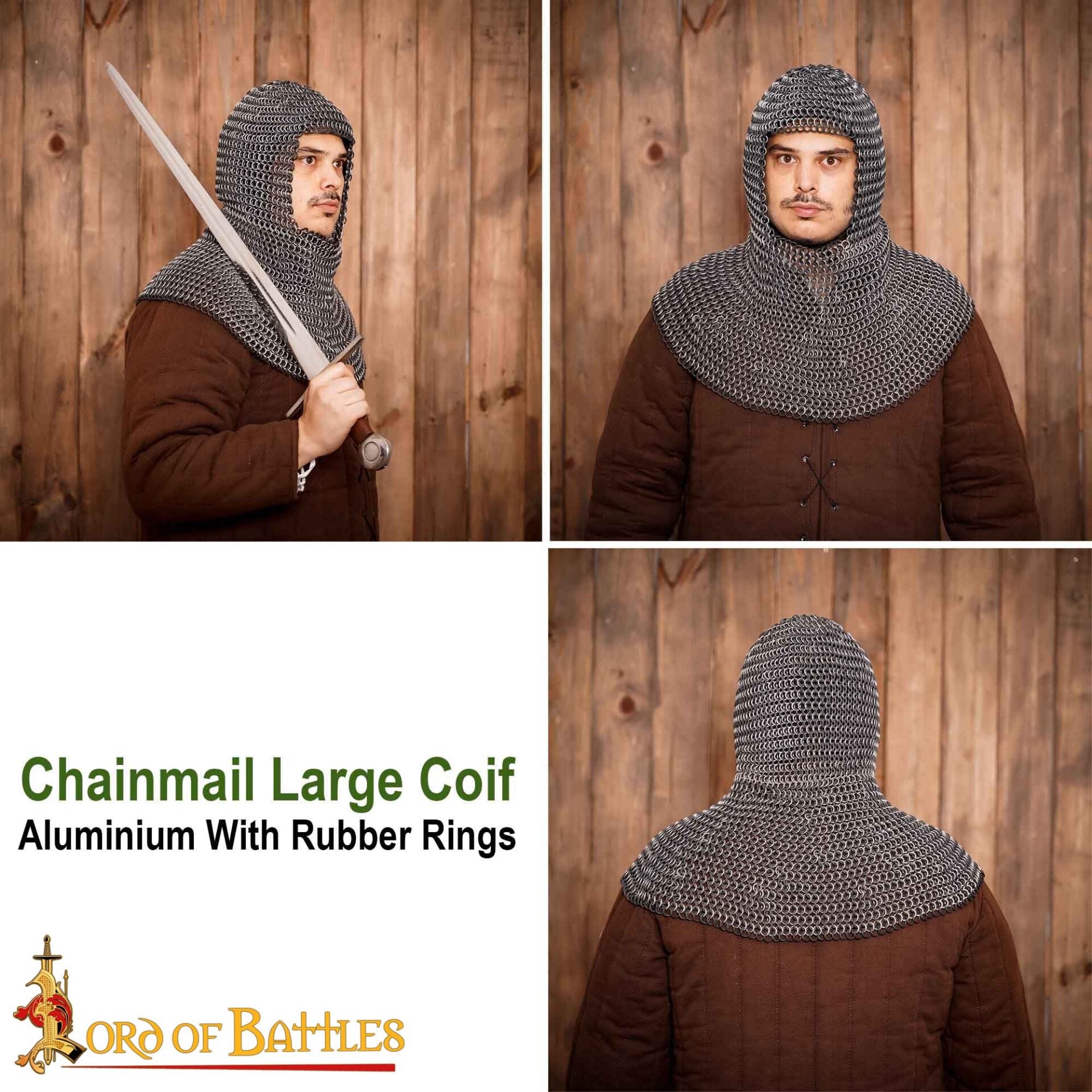 Capucha de malla metálica de aluminio 10 mm (14 gauge) con anillas de goma - imagen 10