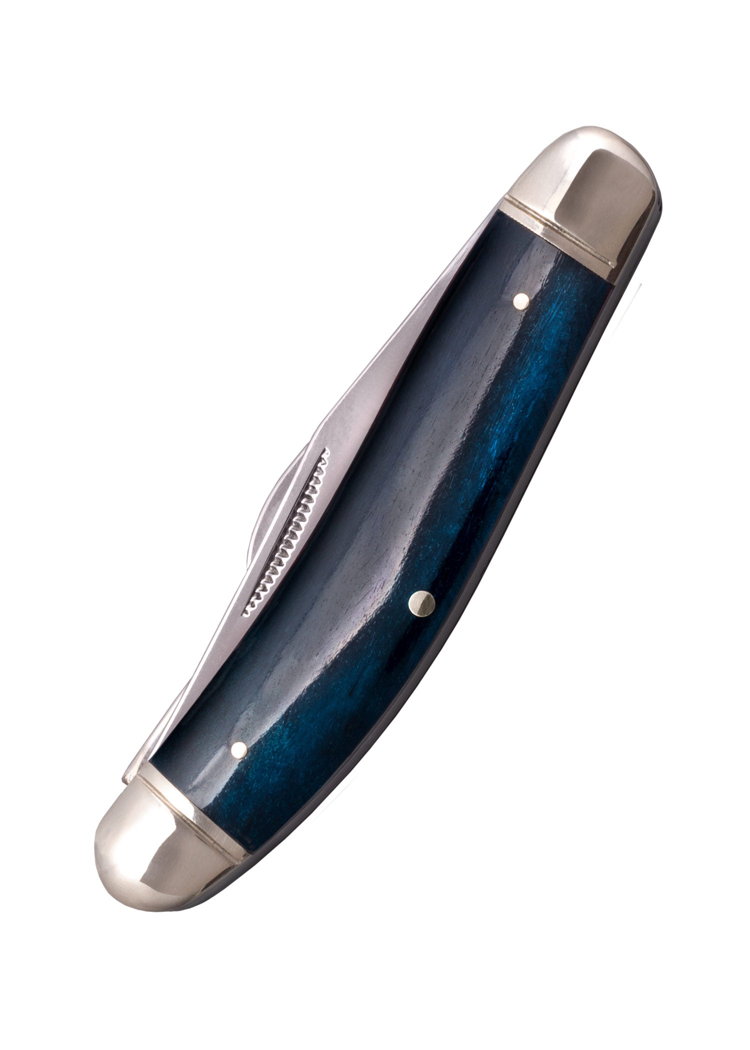 Imagen única de: Navaja De Bolsillo Para Caballero Stockman, Mango De Hueso Azul