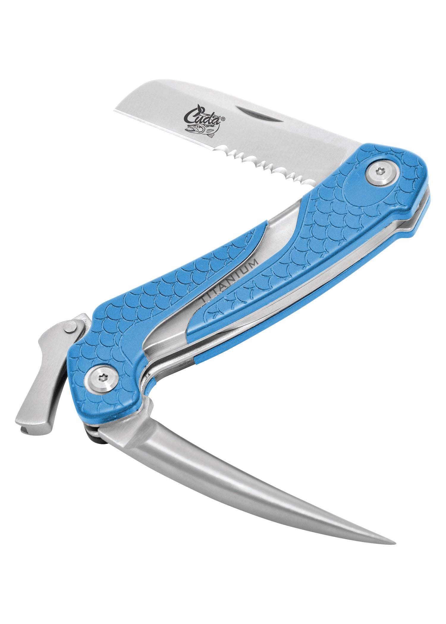 Imagen única de: Cuchillo Plegable Cuda Titanium Bonded Marlin Spike