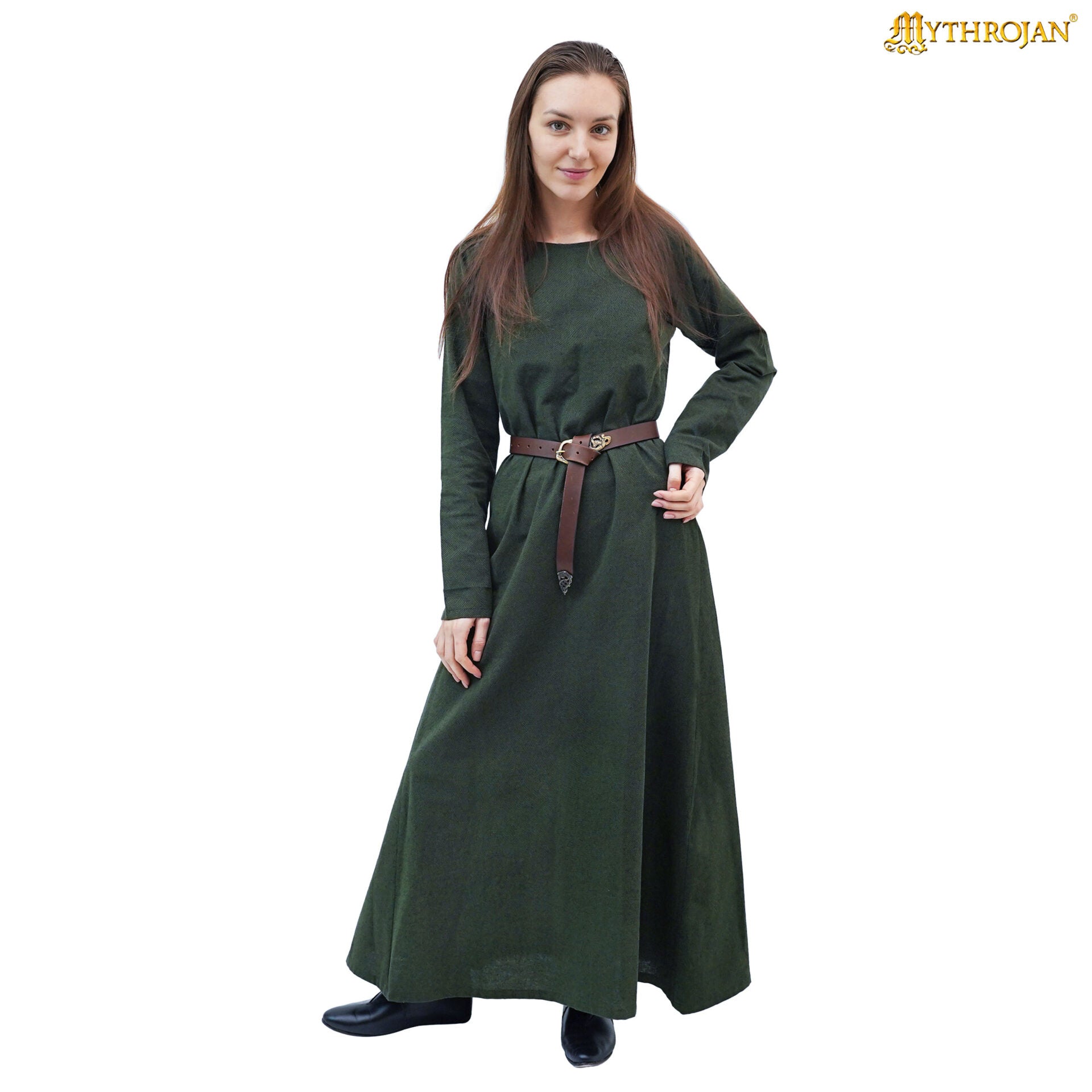 Imagen única de: Vestido medieval The Archeress de 100% algodón (200 GSM)