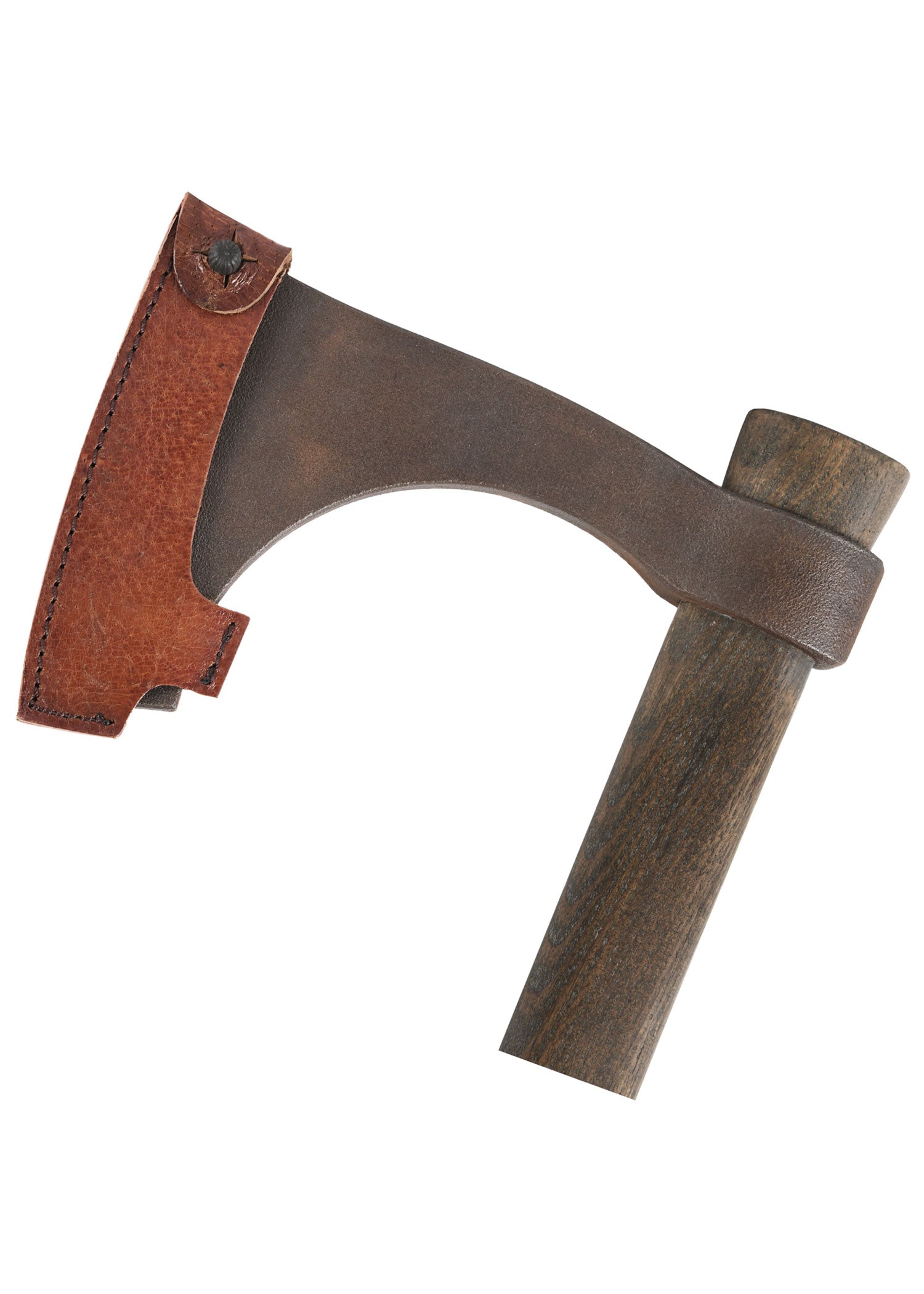 Imagen única de: Hacha Barbuda, Forjada, Acabado Antiguo.