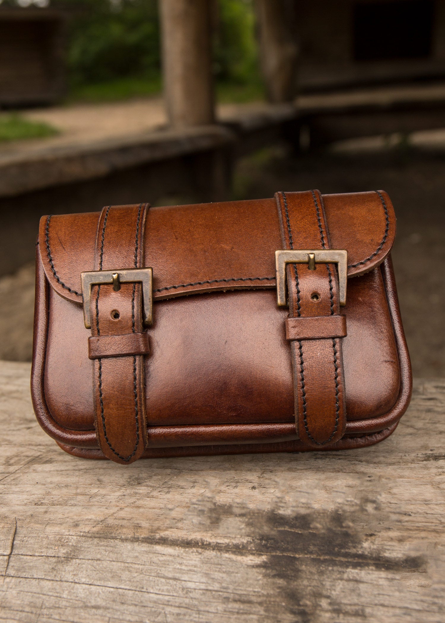 Imagen única de: Bolso Guerrero De Piel, Mediano