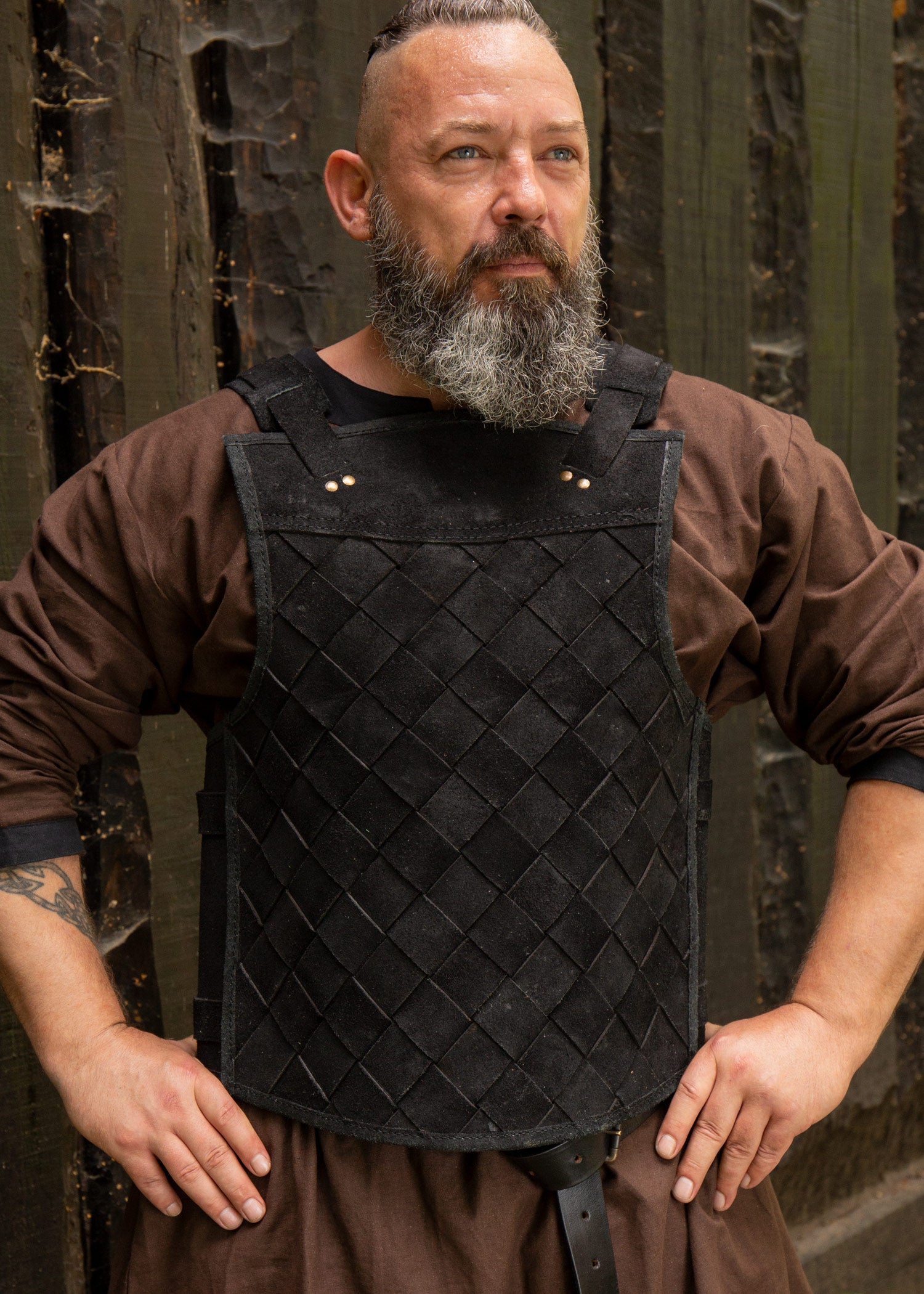 Imagen única de: Armadura De Cuero Rfb Viking, Negra