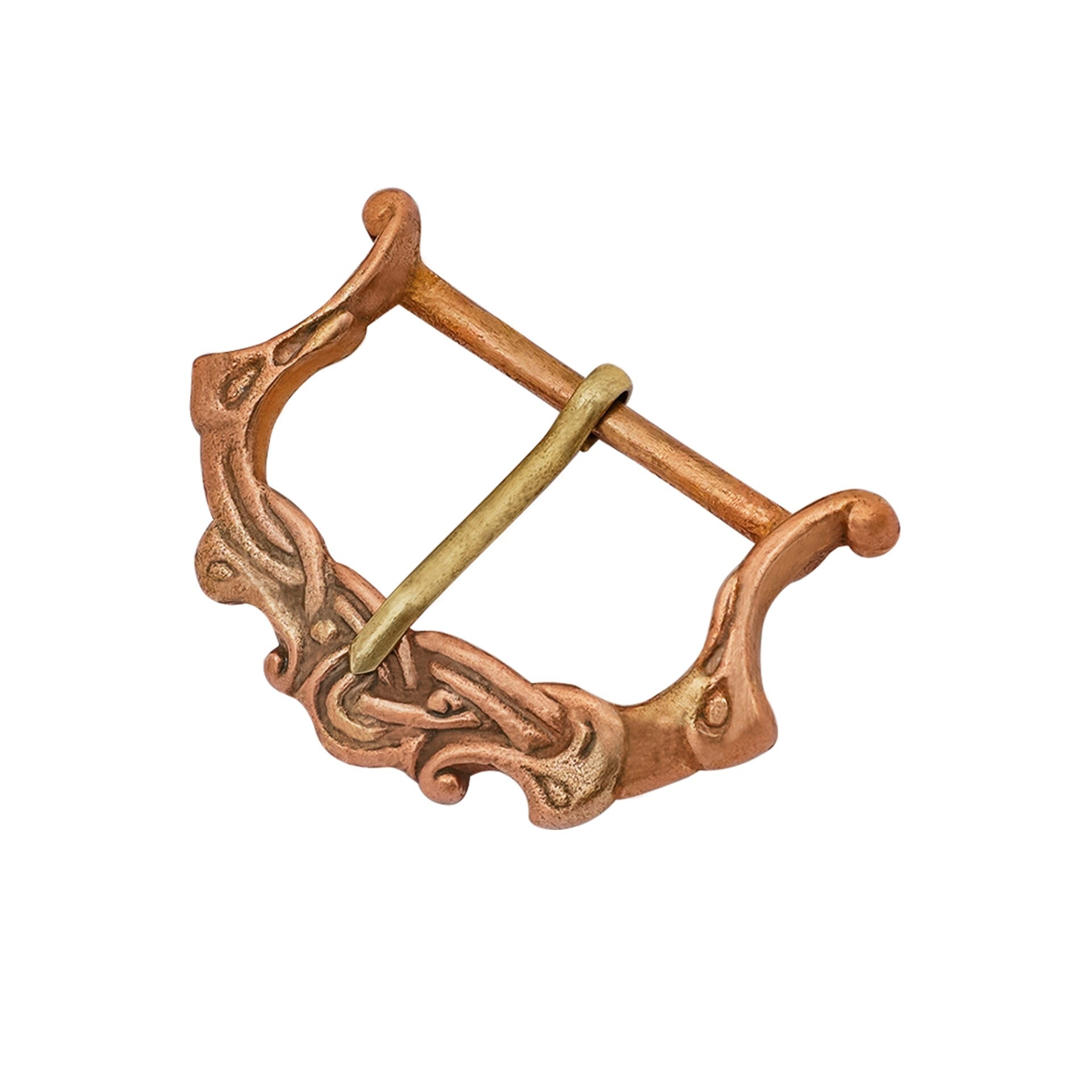 Hebilla nórdica de bronce (siglos IX–XI) — fundición a la cera perdida - imagen 20