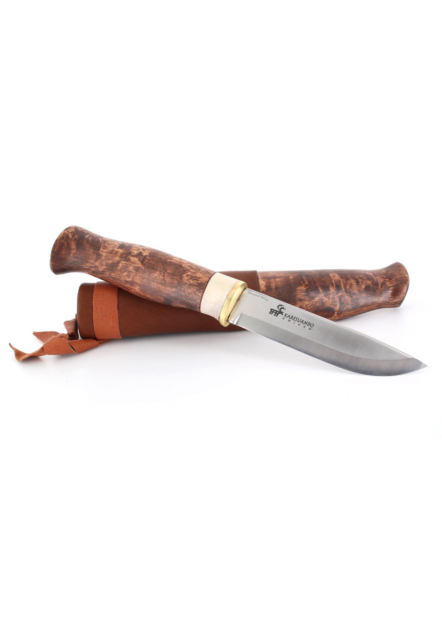 Imagen única de: Cuchillo De Caza Kebne Damasteel Rwl34, Karesuando